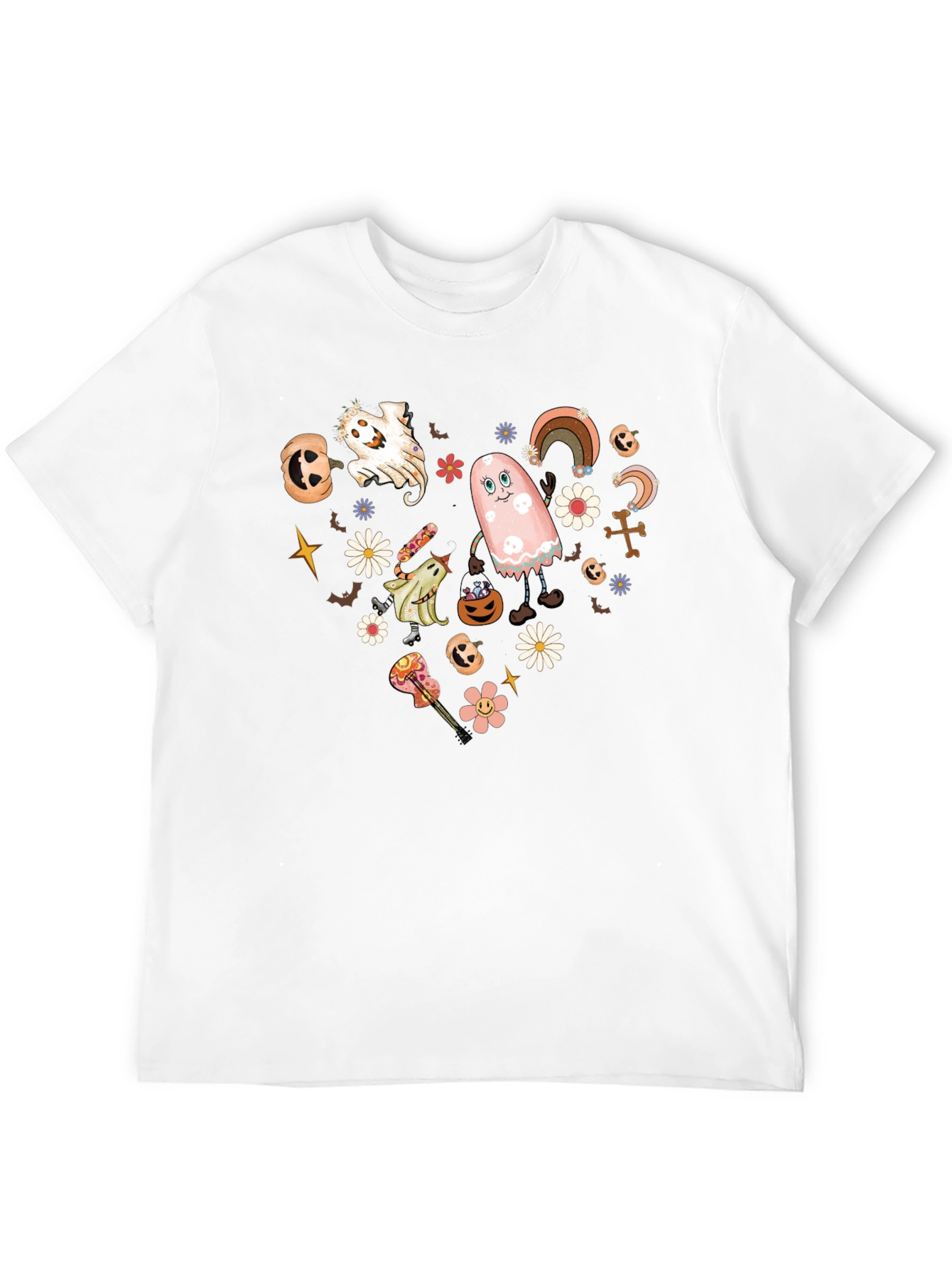 Retro Halloween Heart Graphic Tee
