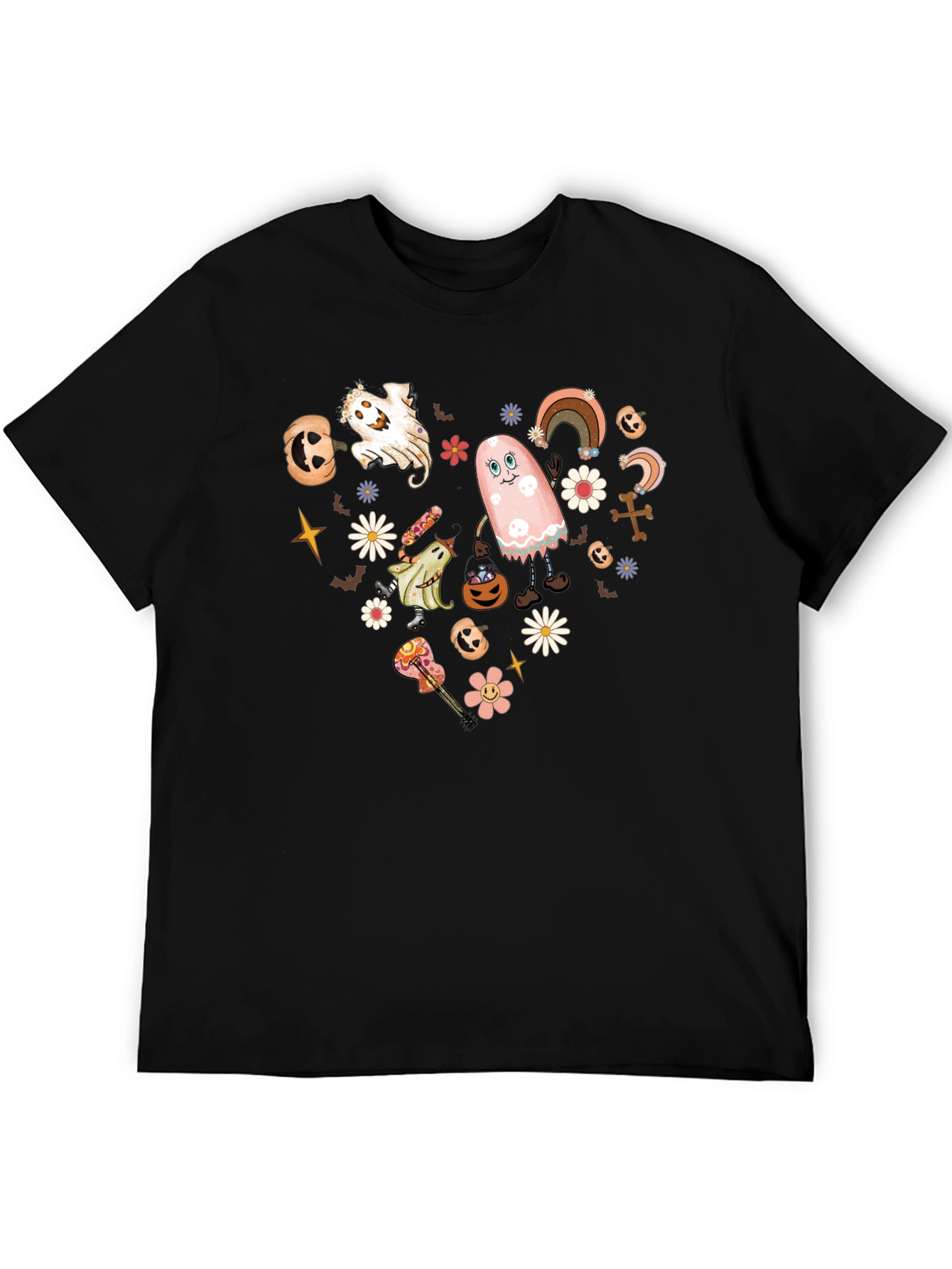 Retro Halloween Heart Graphic Tee