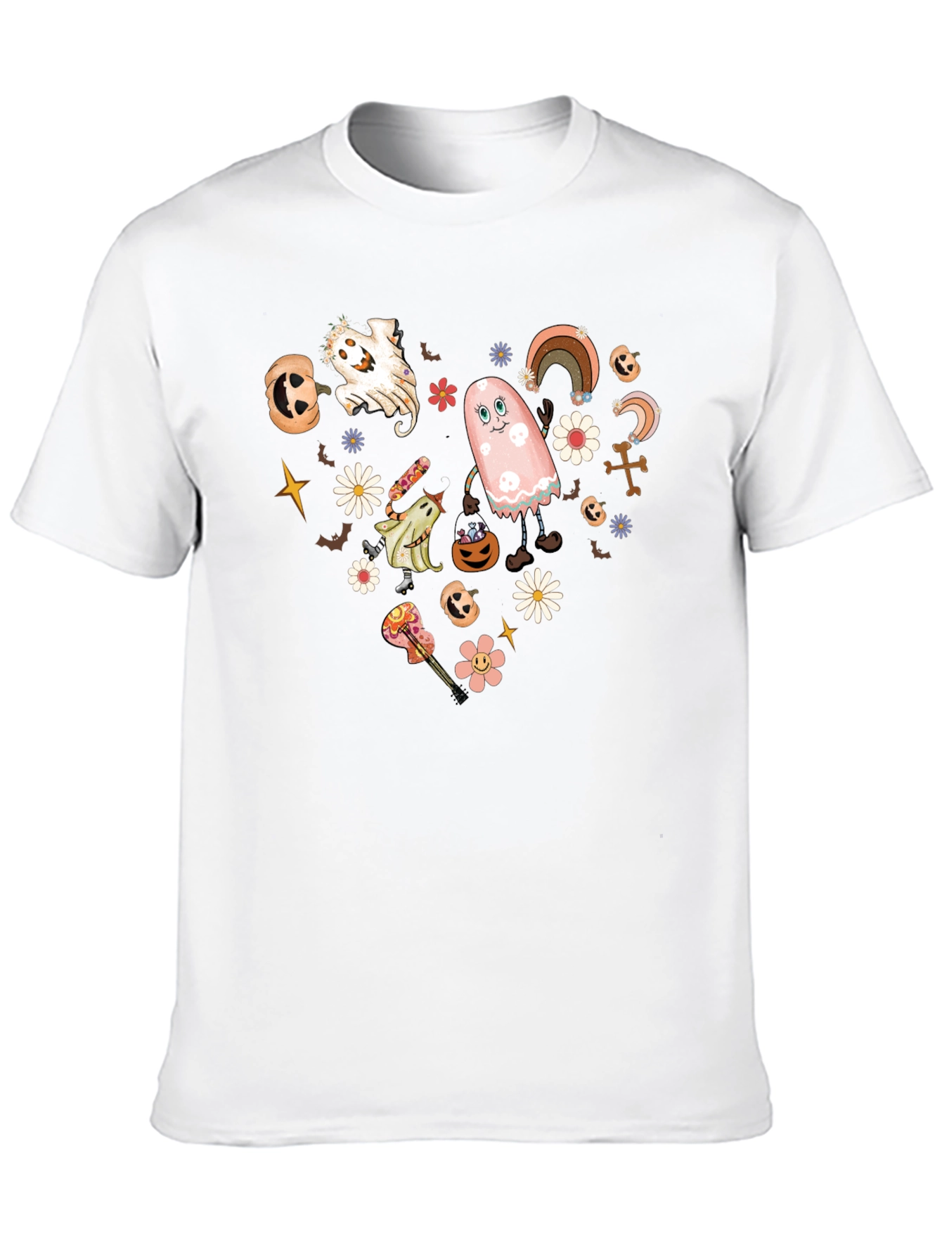 Retro Halloween Heart Graphic Tee