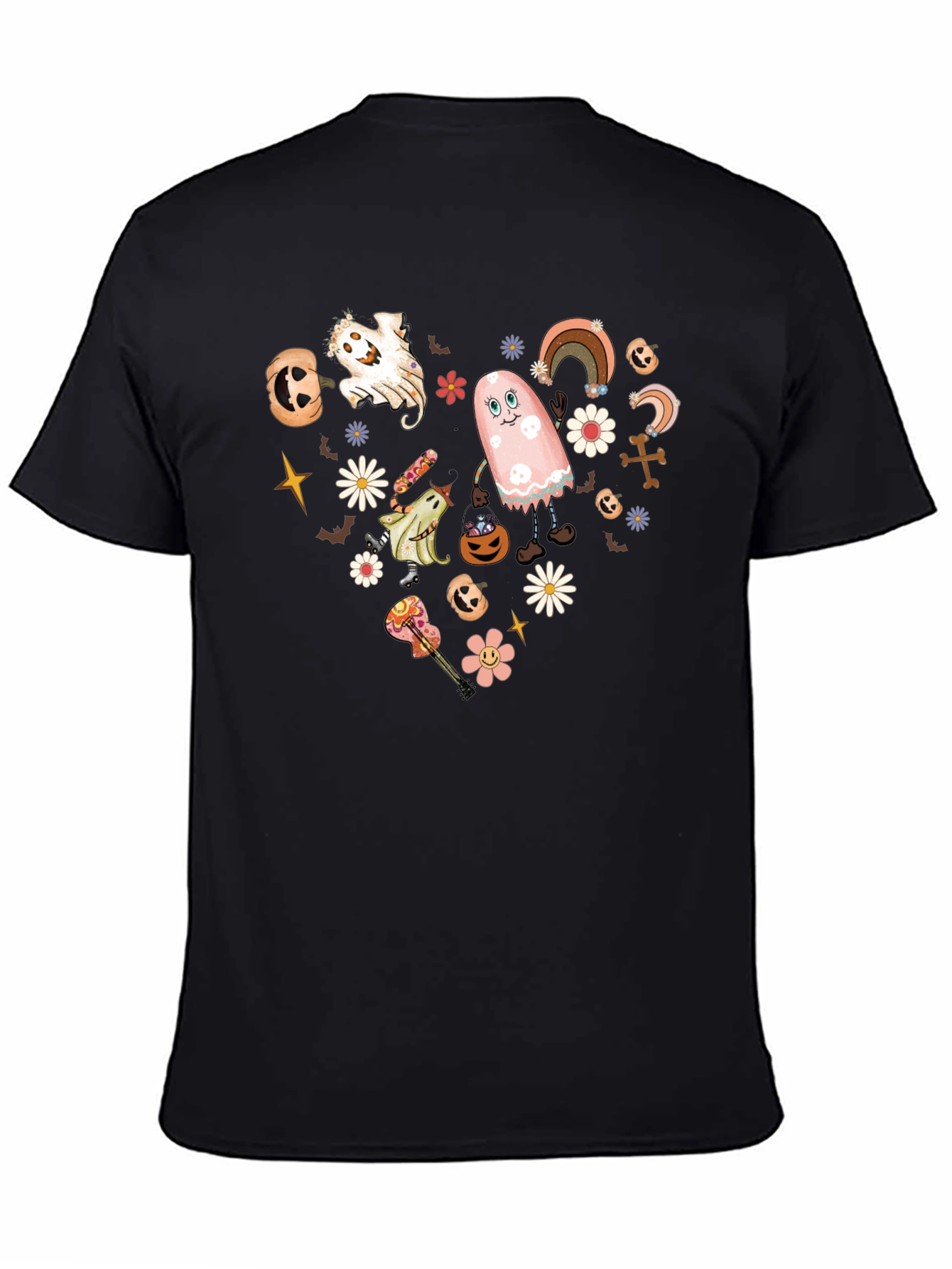 Retro Halloween Heart Graphic Tee