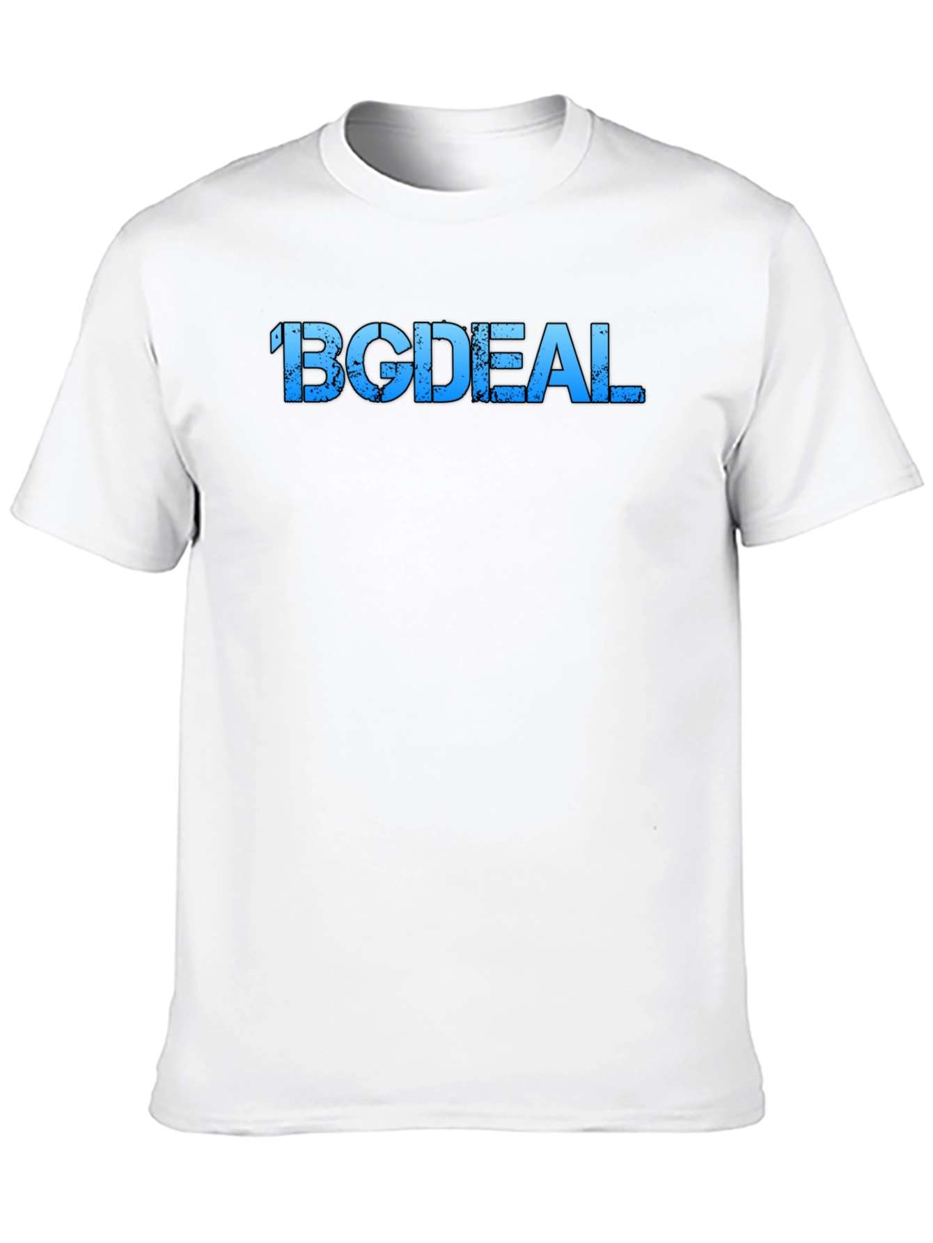 BGCDEAL Mens Black Graphic Tee