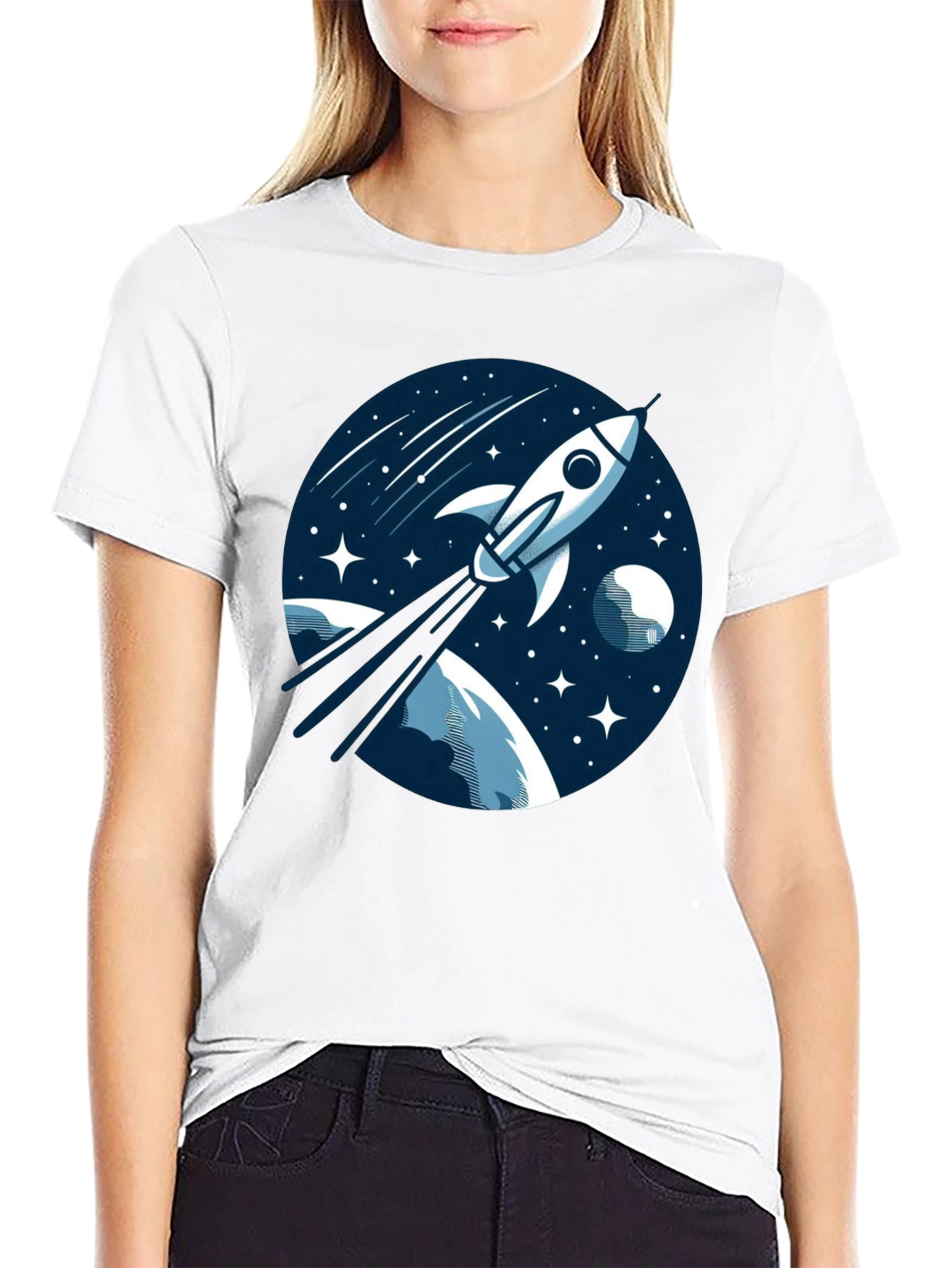 Space Rocket T-Shirt - Blast Off in Style!