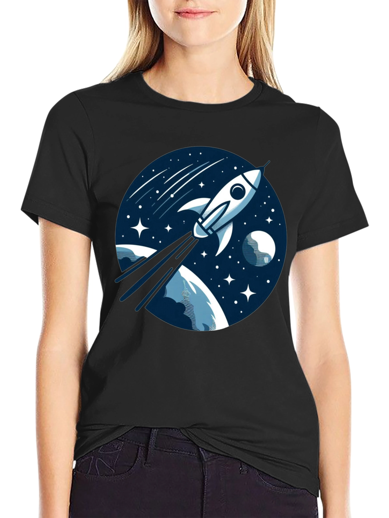 Space Rocket T-Shirt - Blast Off in Style!