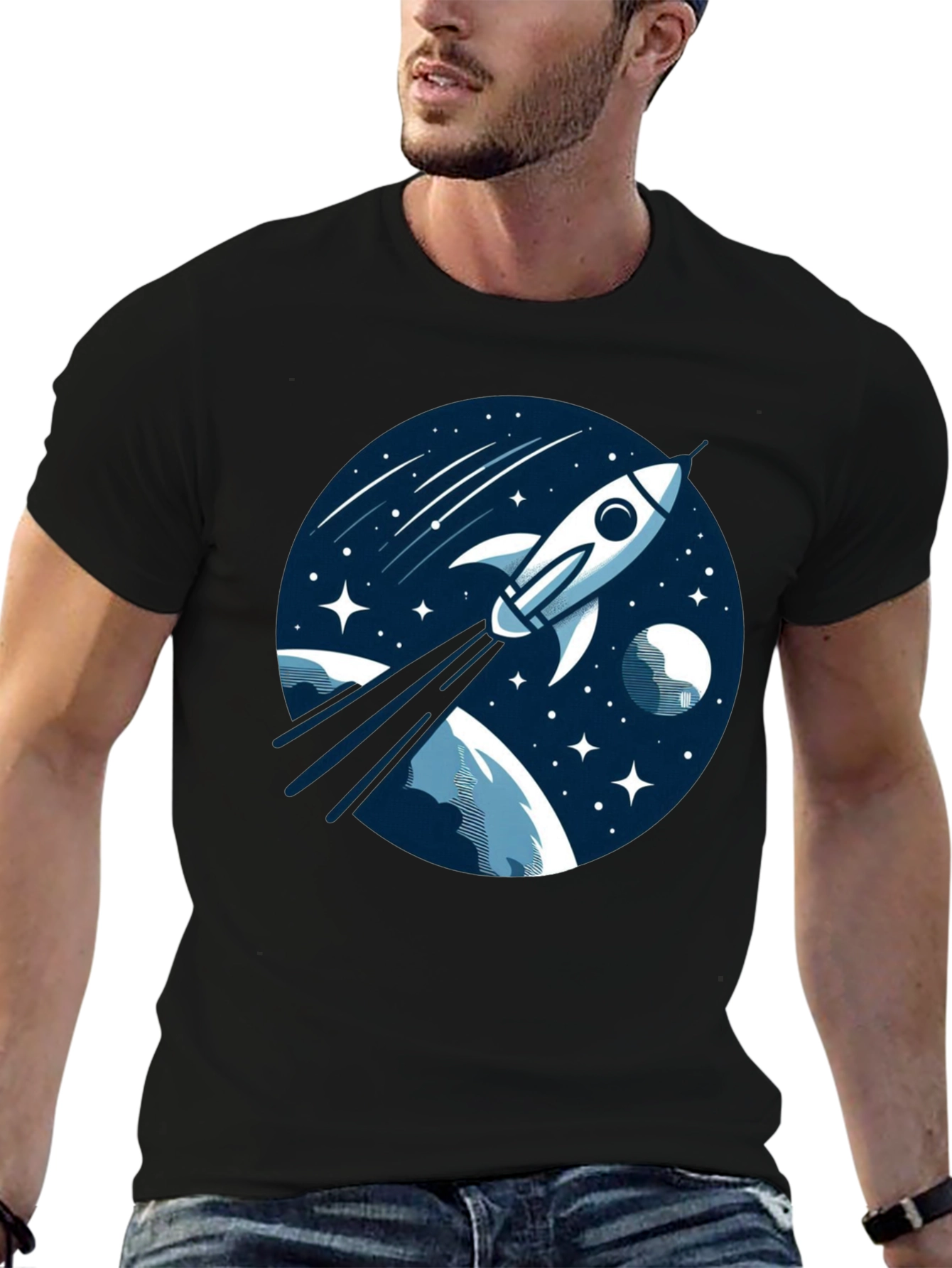 Space Rocket T-Shirt - Blast Off in Style!
