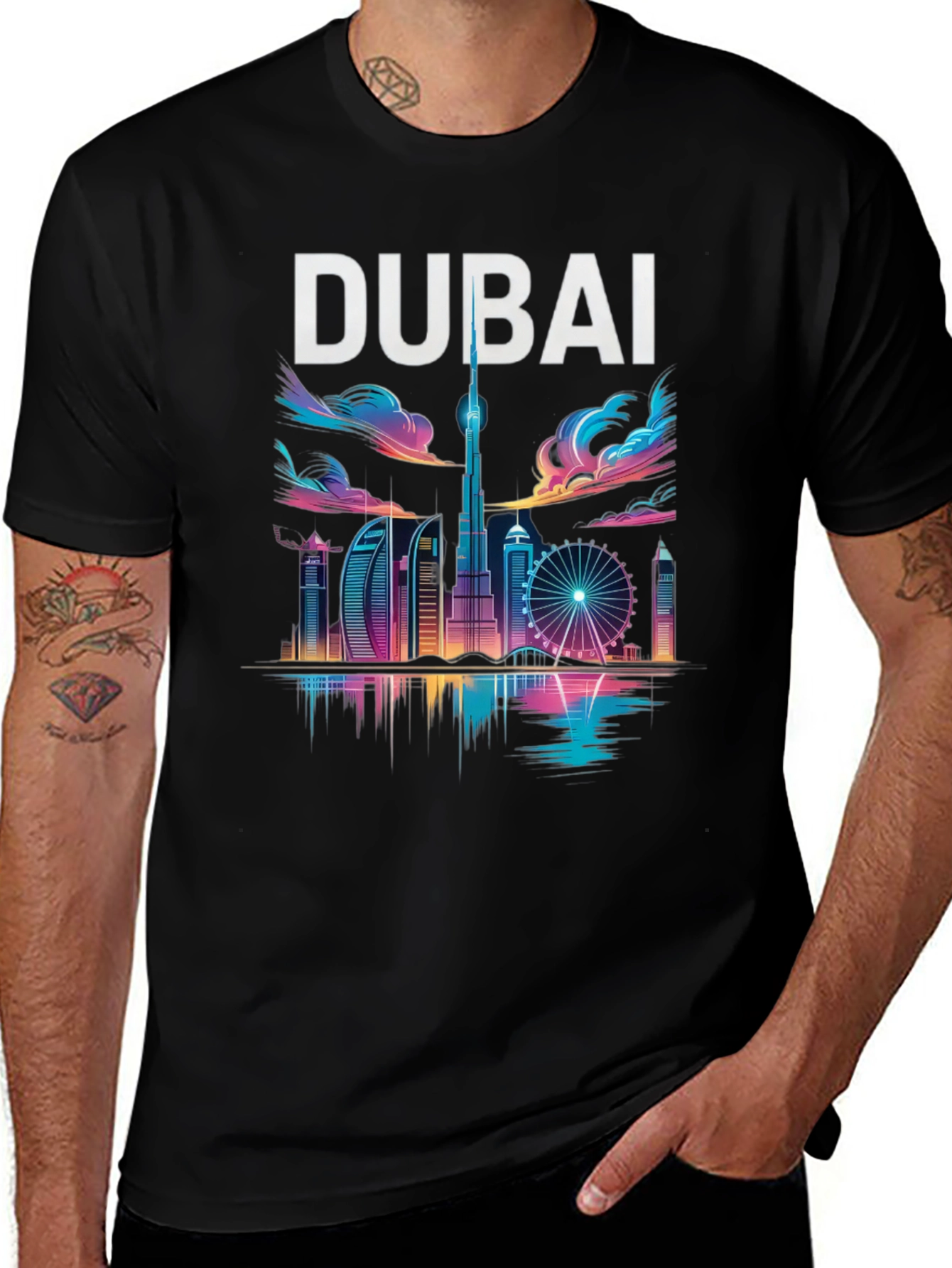 Dubai Skyline Graphic T-Shirt