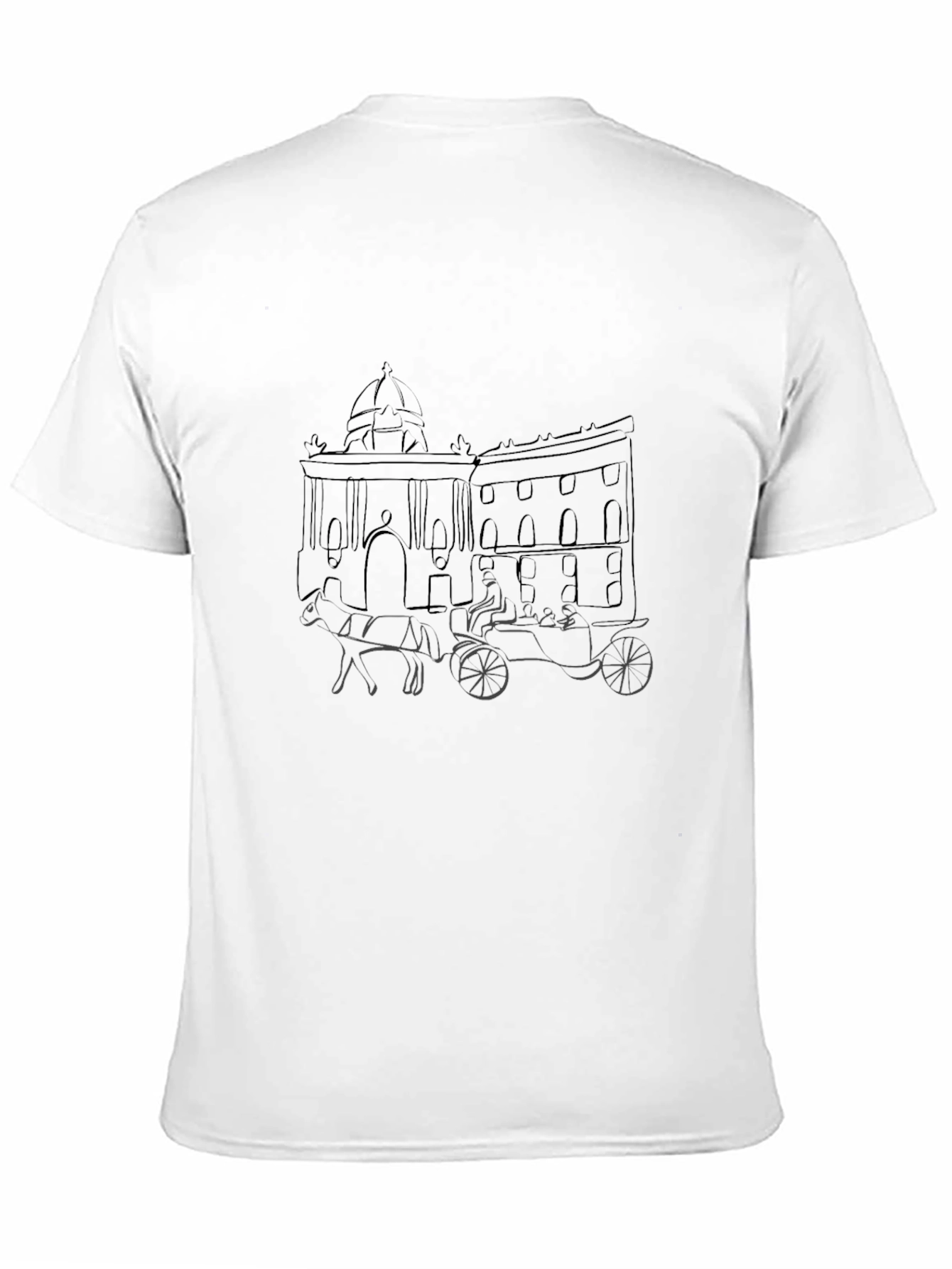 Oxford Horse-Drawn Carriage Black T-Shirt