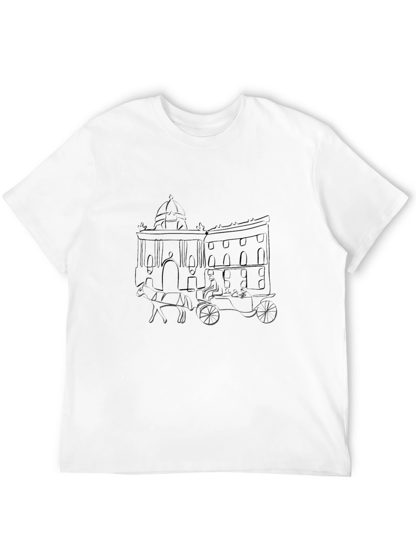 Oxford Horse-Drawn Carriage Black T-Shirt