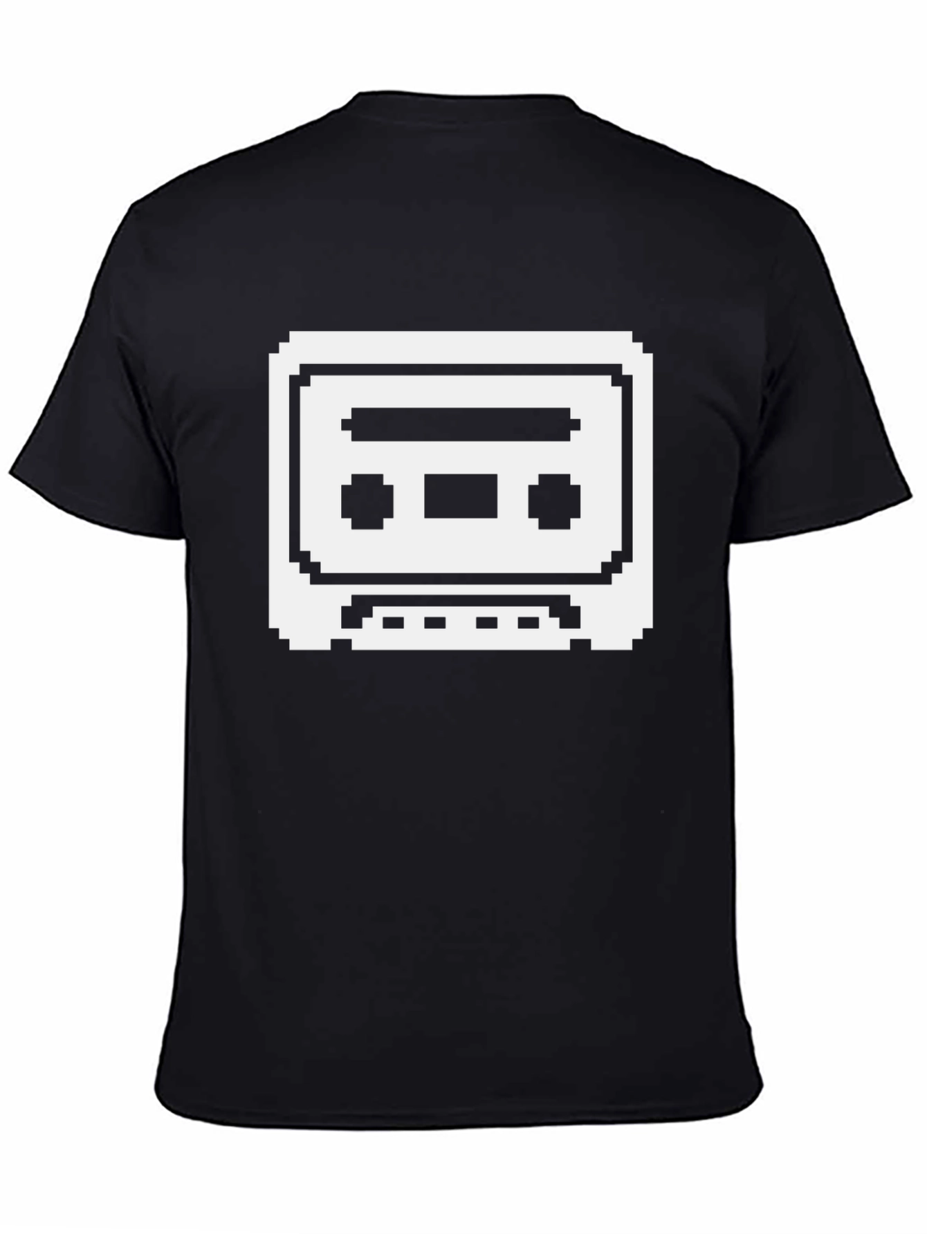 Pixel Cassette Tape Black T-Shirt