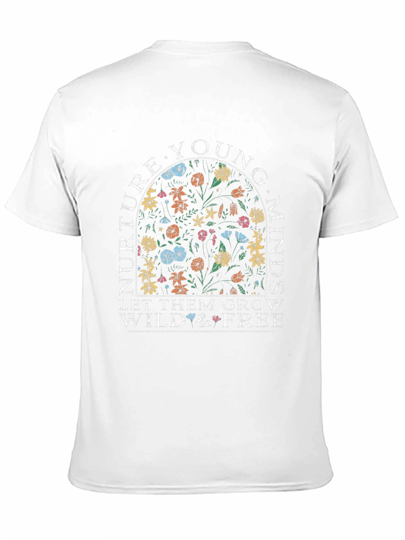 Nurture Young Minds Floral Graphic Tee