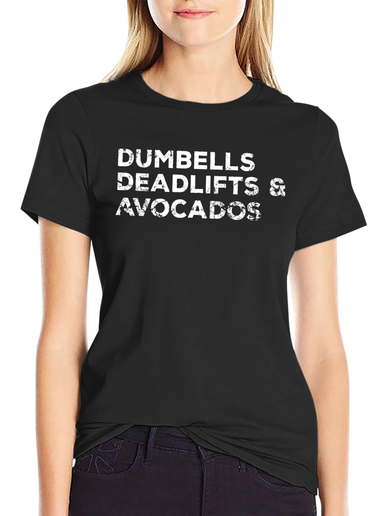 Dumbbells Deadlifts & Avocados Graphic Tee