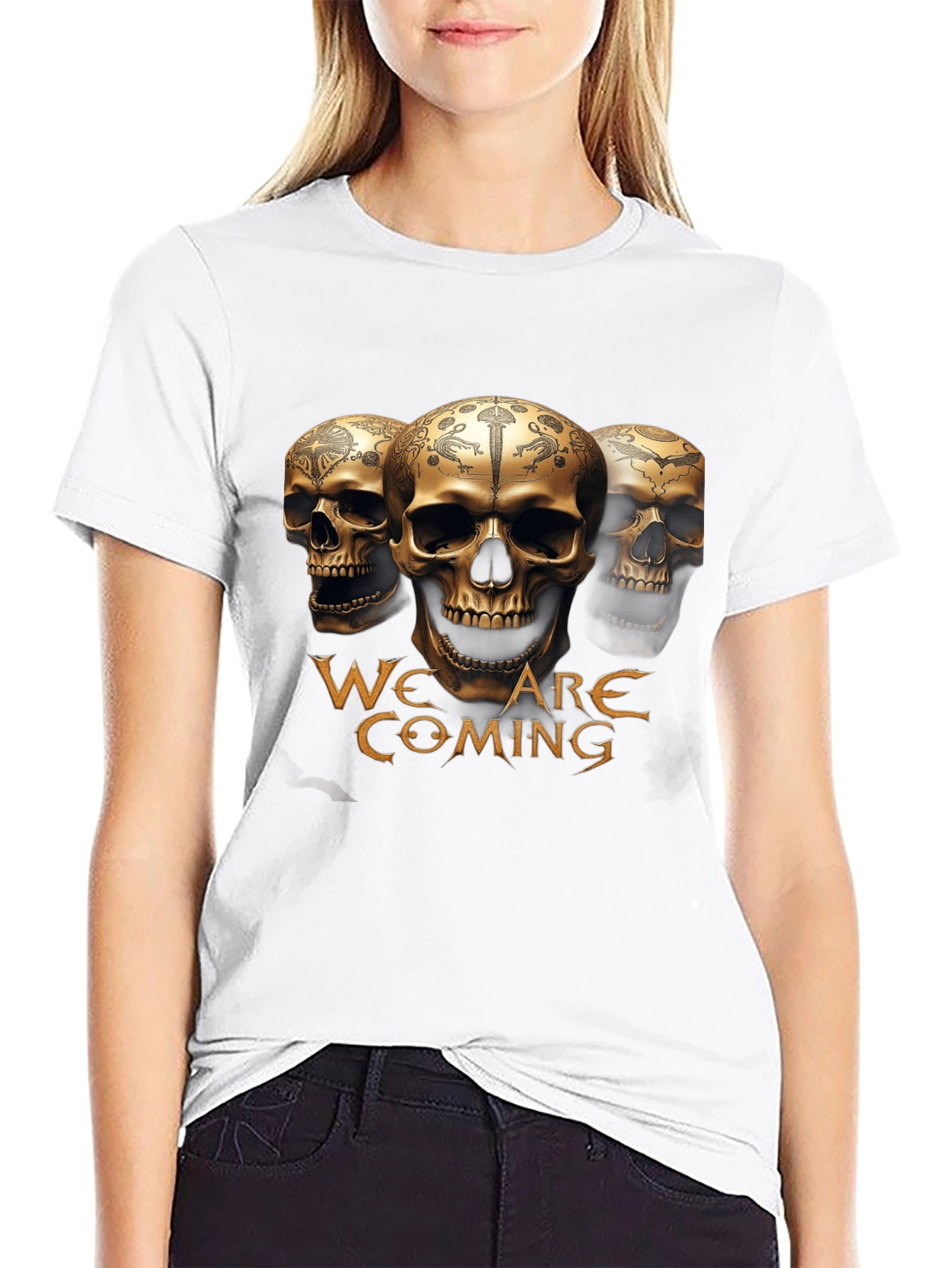 Skull Graphic T-Shirt - We Are Coming