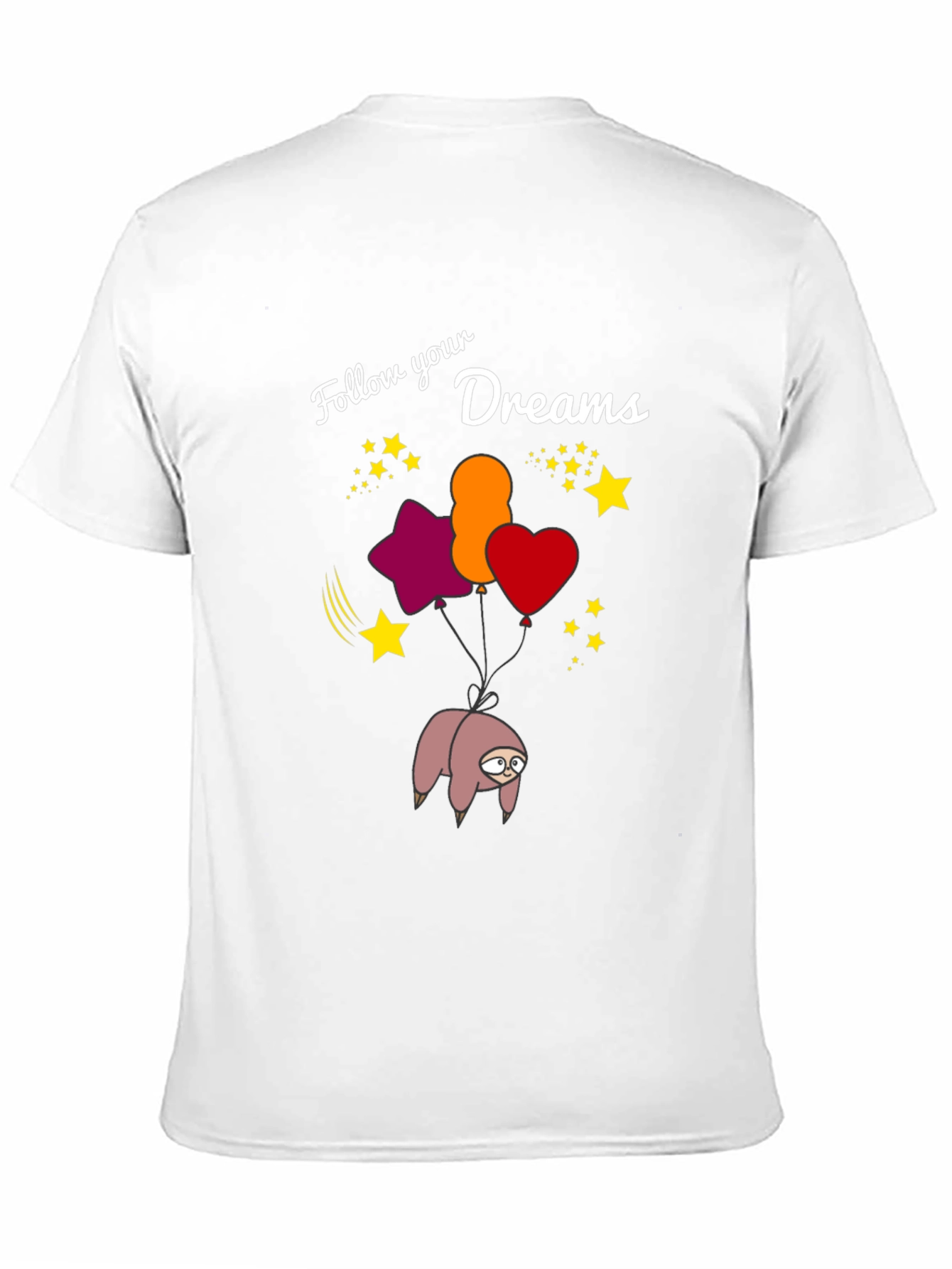 Dreamy Sloth T-Shirt - Follow Your Dreams!