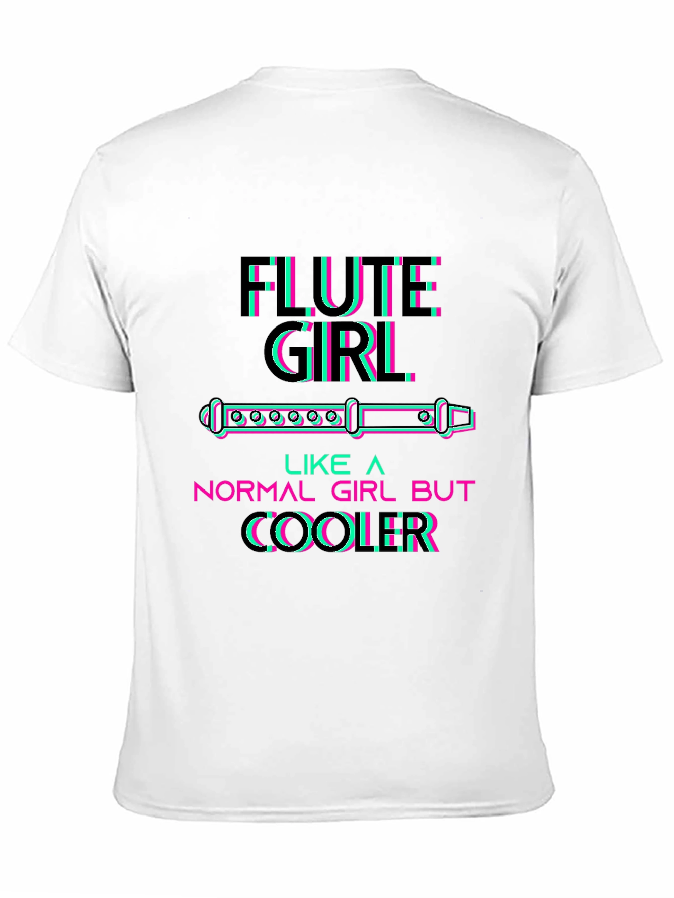 Flute Girl T-Shirt - Musicians Cool Style