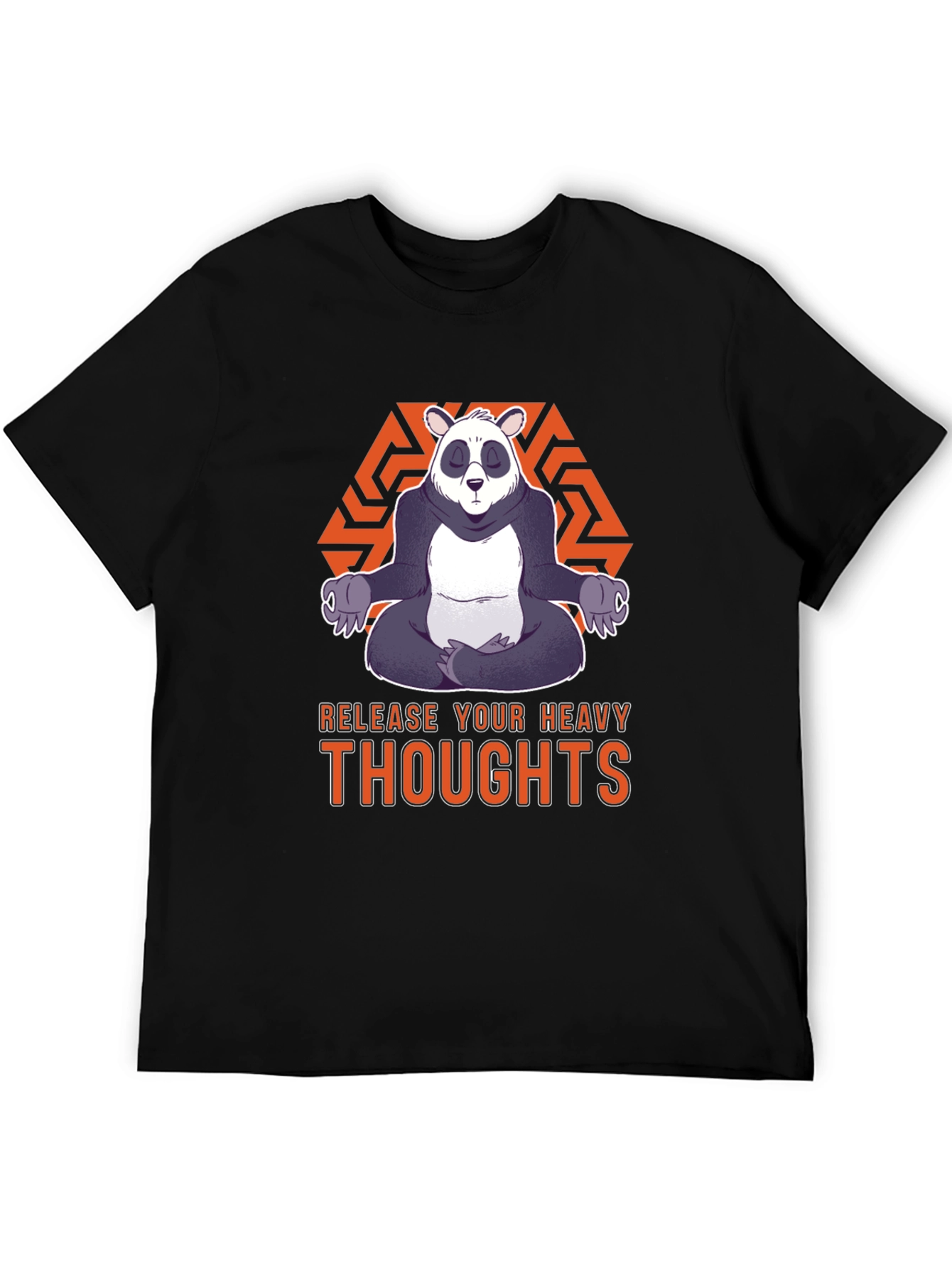 Zen Panda Graphic Tee - Release Your Heavy Thoughts