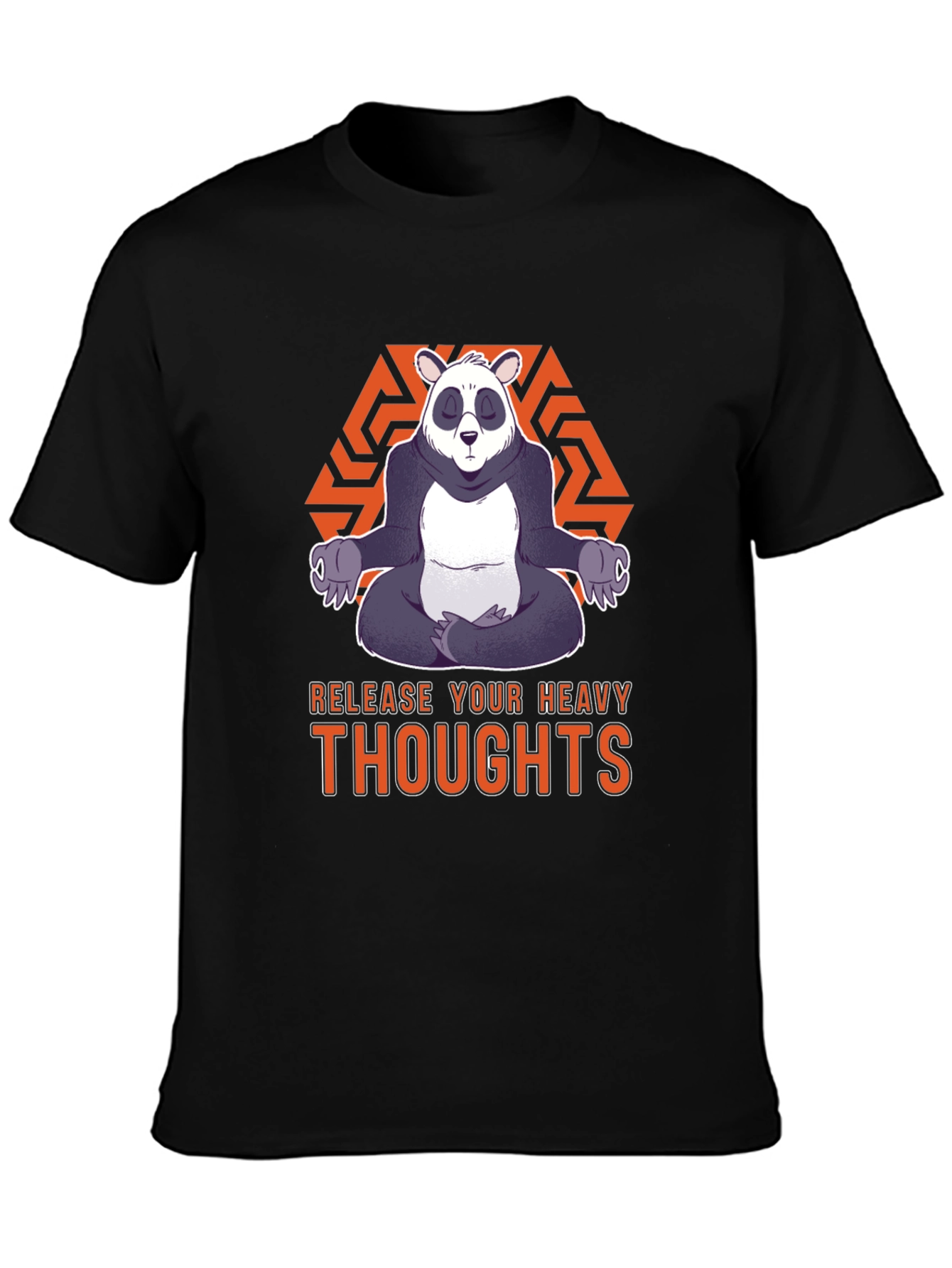 Zen Panda Graphic Tee - Release Your Heavy Thoughts