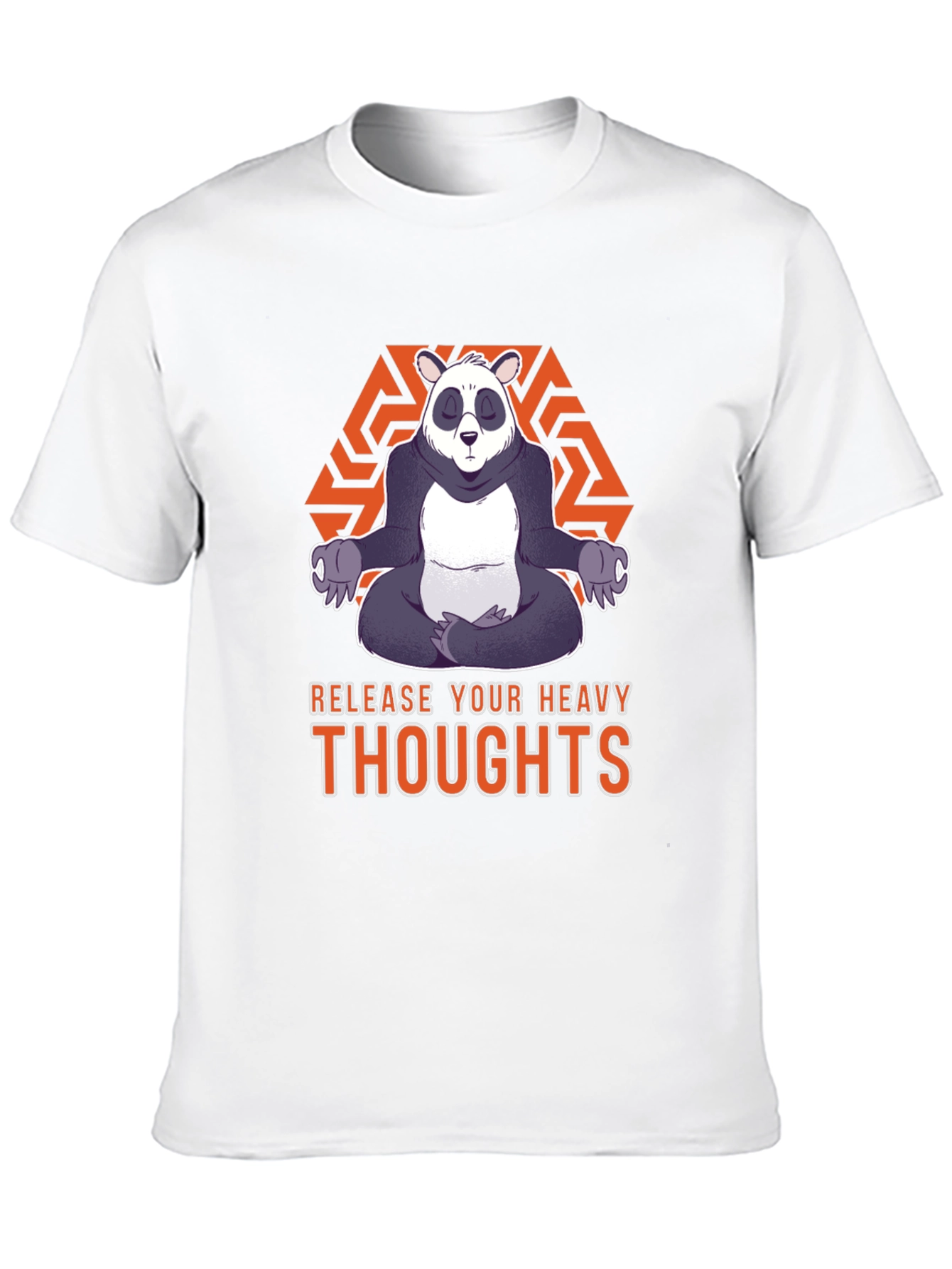 Zen Panda Graphic Tee - Release Your Heavy Thoughts