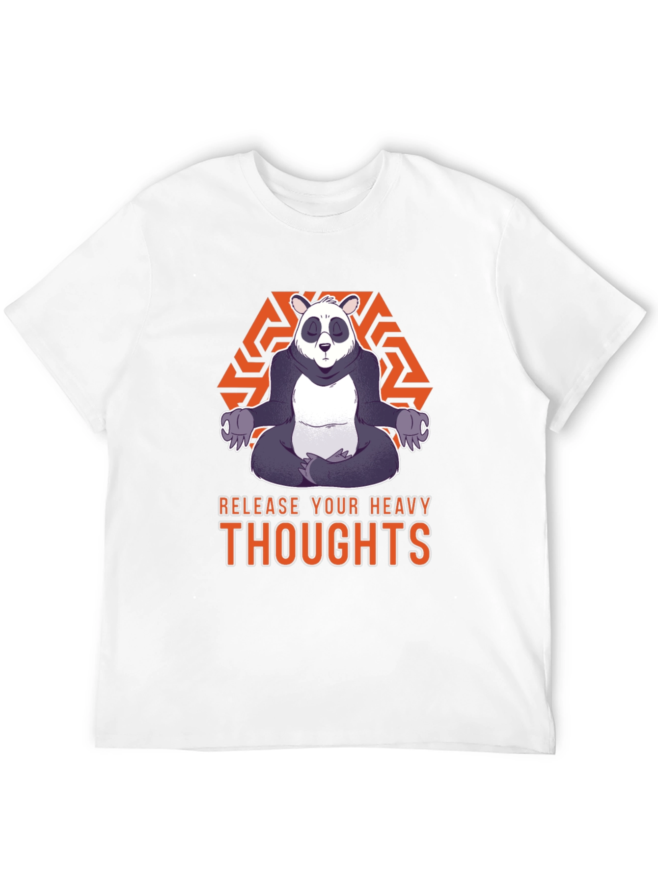 Zen Panda Graphic Tee - Release Your Heavy Thoughts