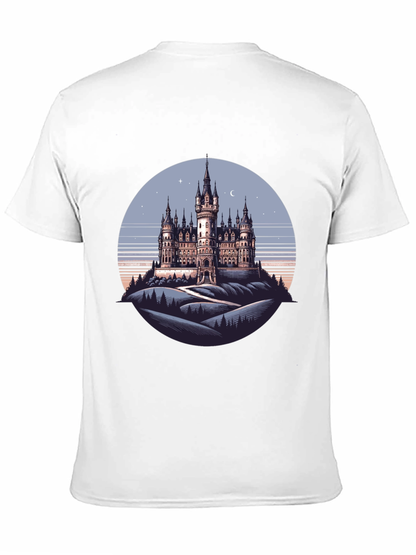 Castle Graphic T-Shirt - Retro Style
