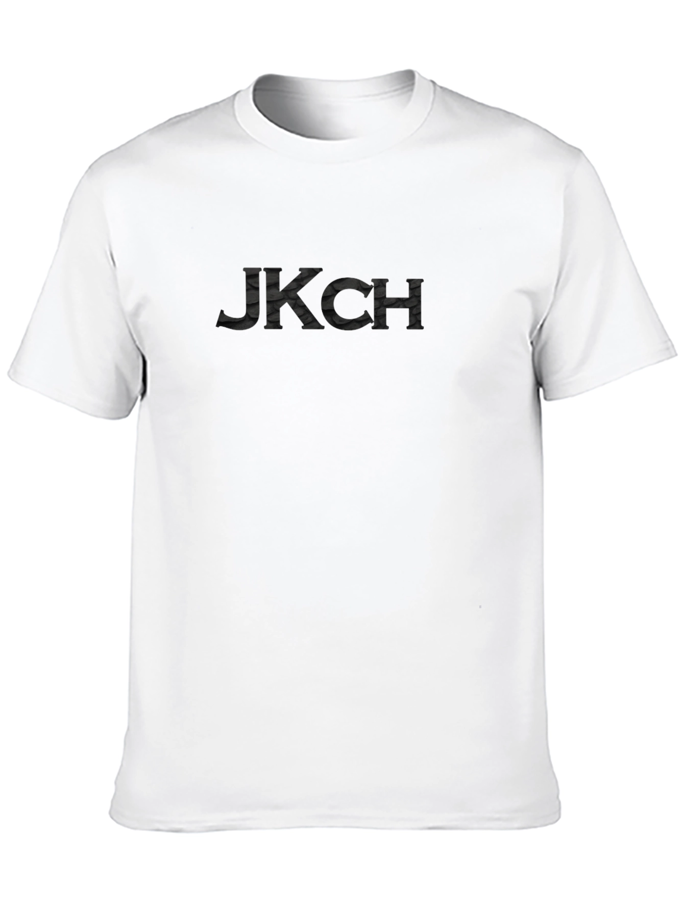 Black JKCH Crew Neck Short Sleeve T-Shirt