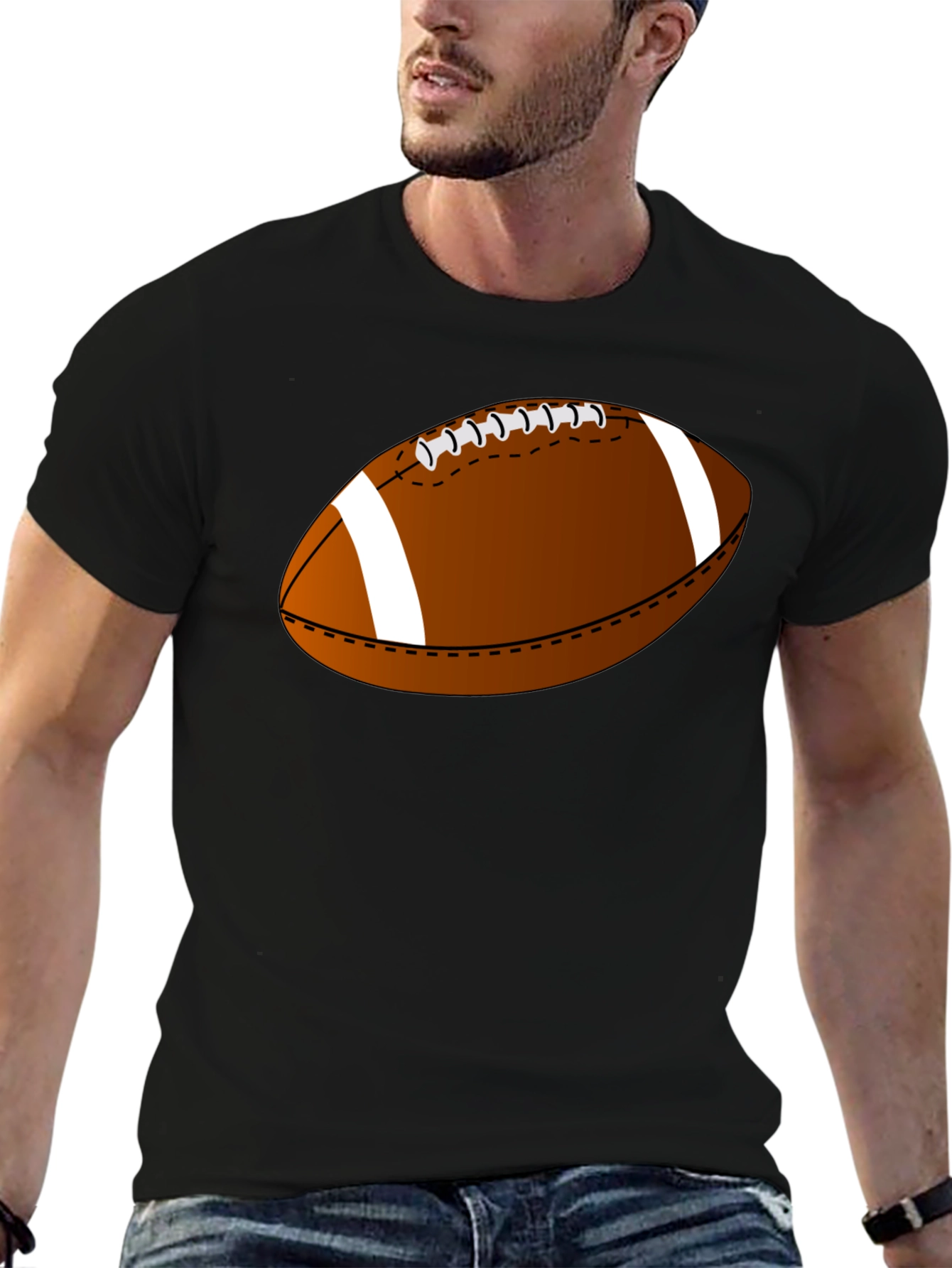 Football Graphic T-Shirt - Soft Cotton Tee