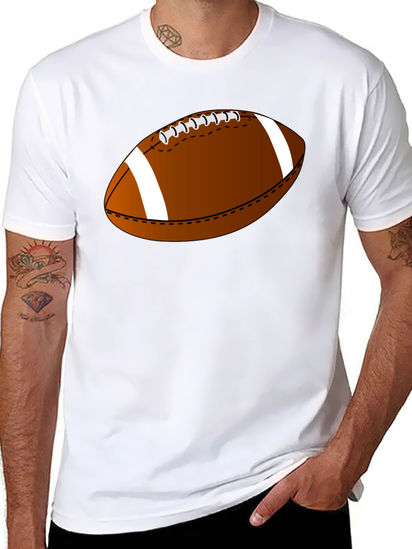 Football Graphic T-Shirt - Soft Cotton Tee