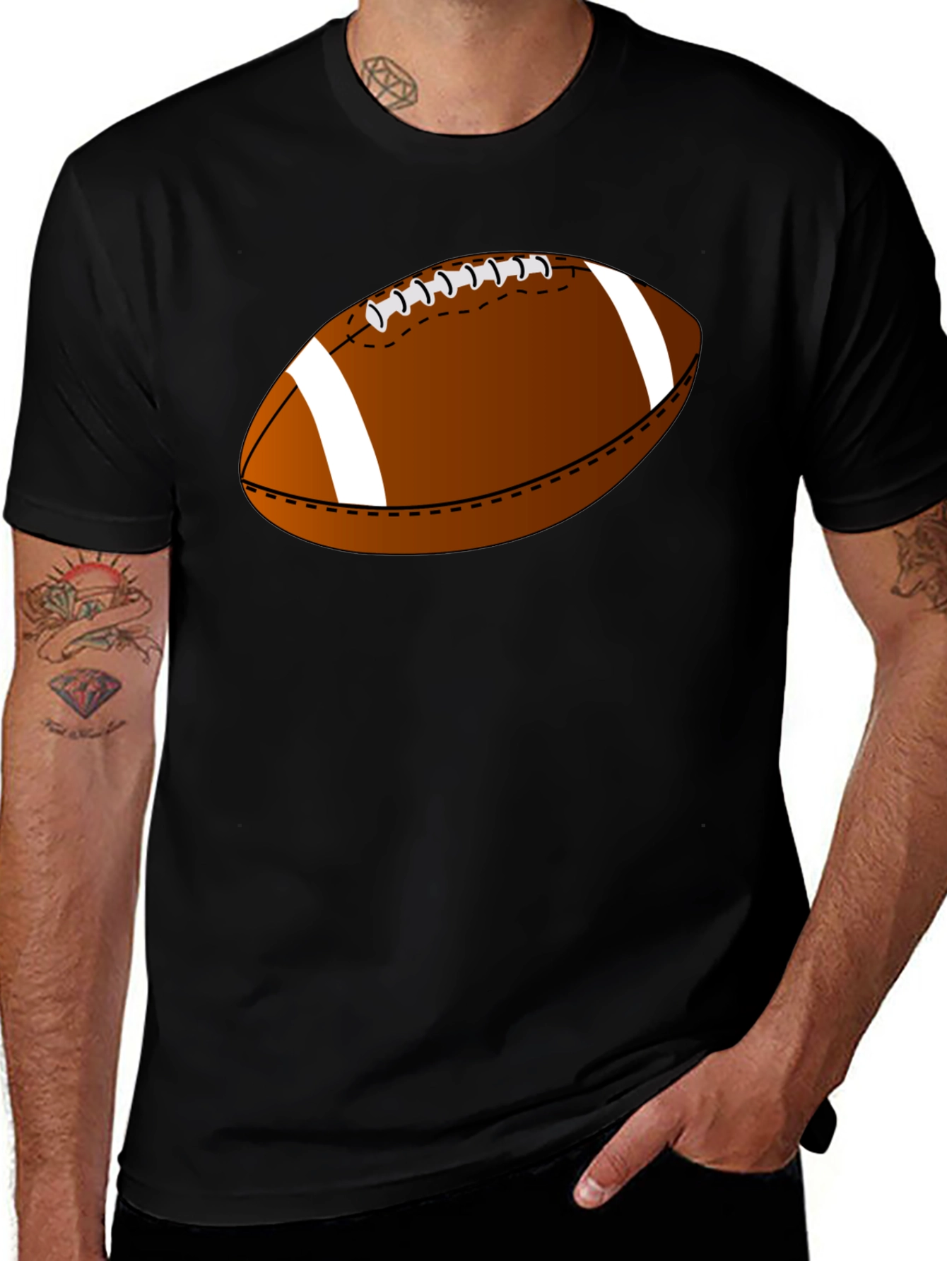 Football Graphic T-Shirt - Soft Cotton Tee