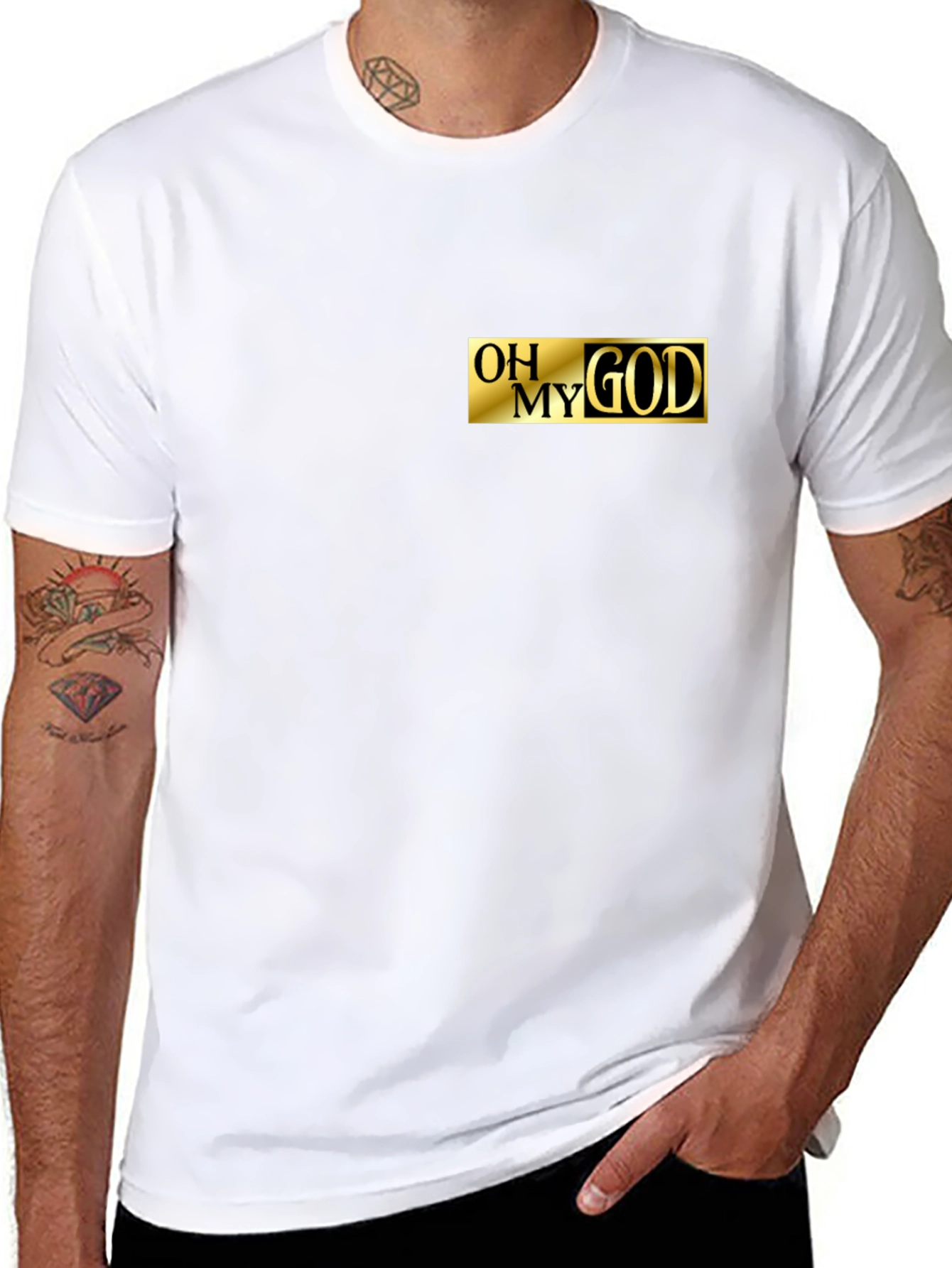Oh My God T-Shirt - Graphic Print Tee