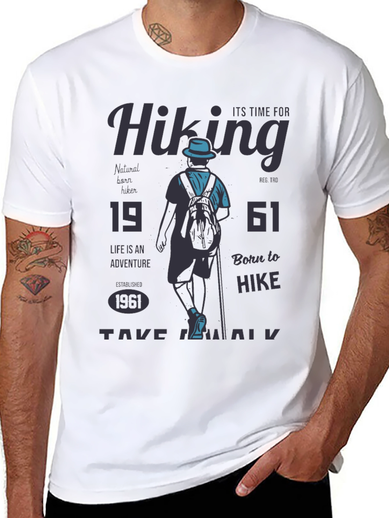 Hiking Adventure Graphic Tee - Born to Hike