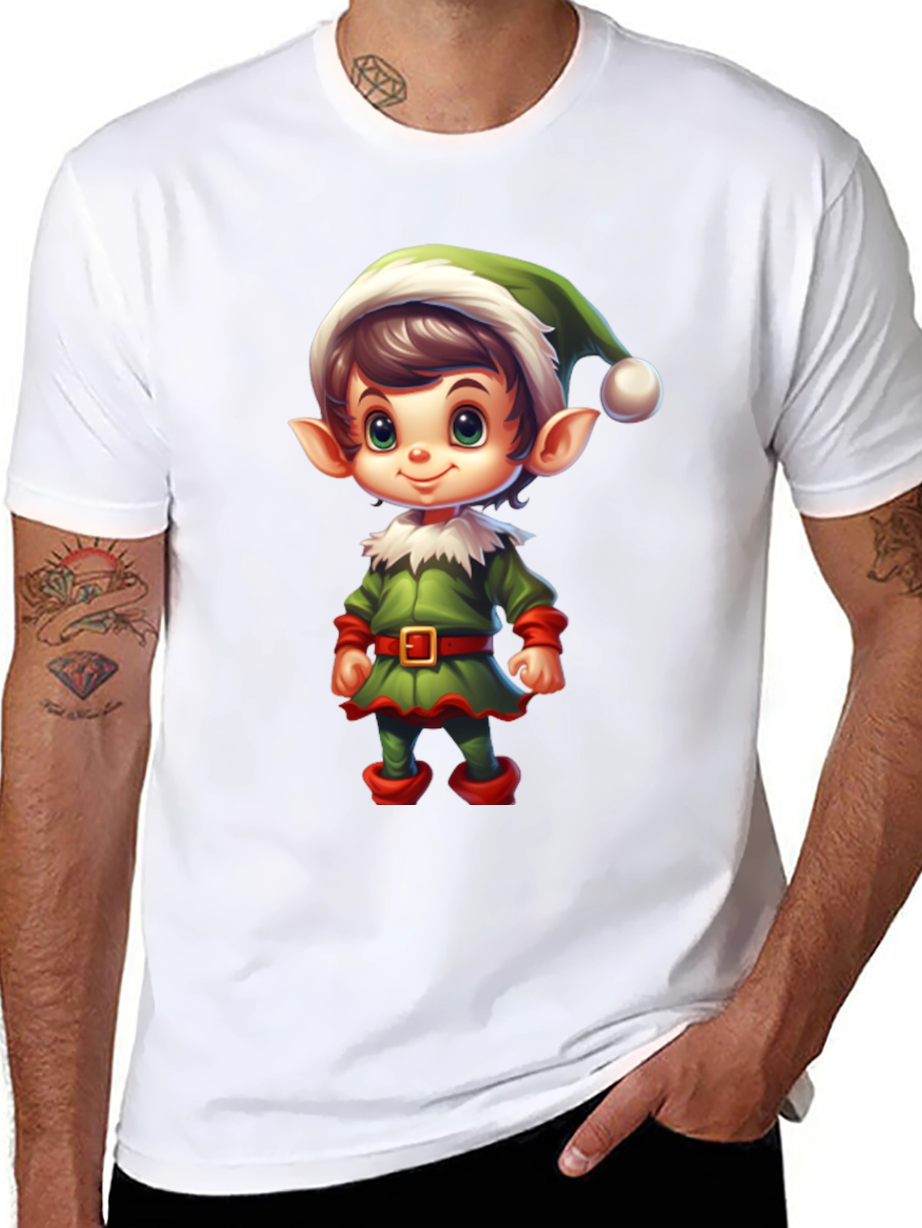 Festive Elf Graphic Tee