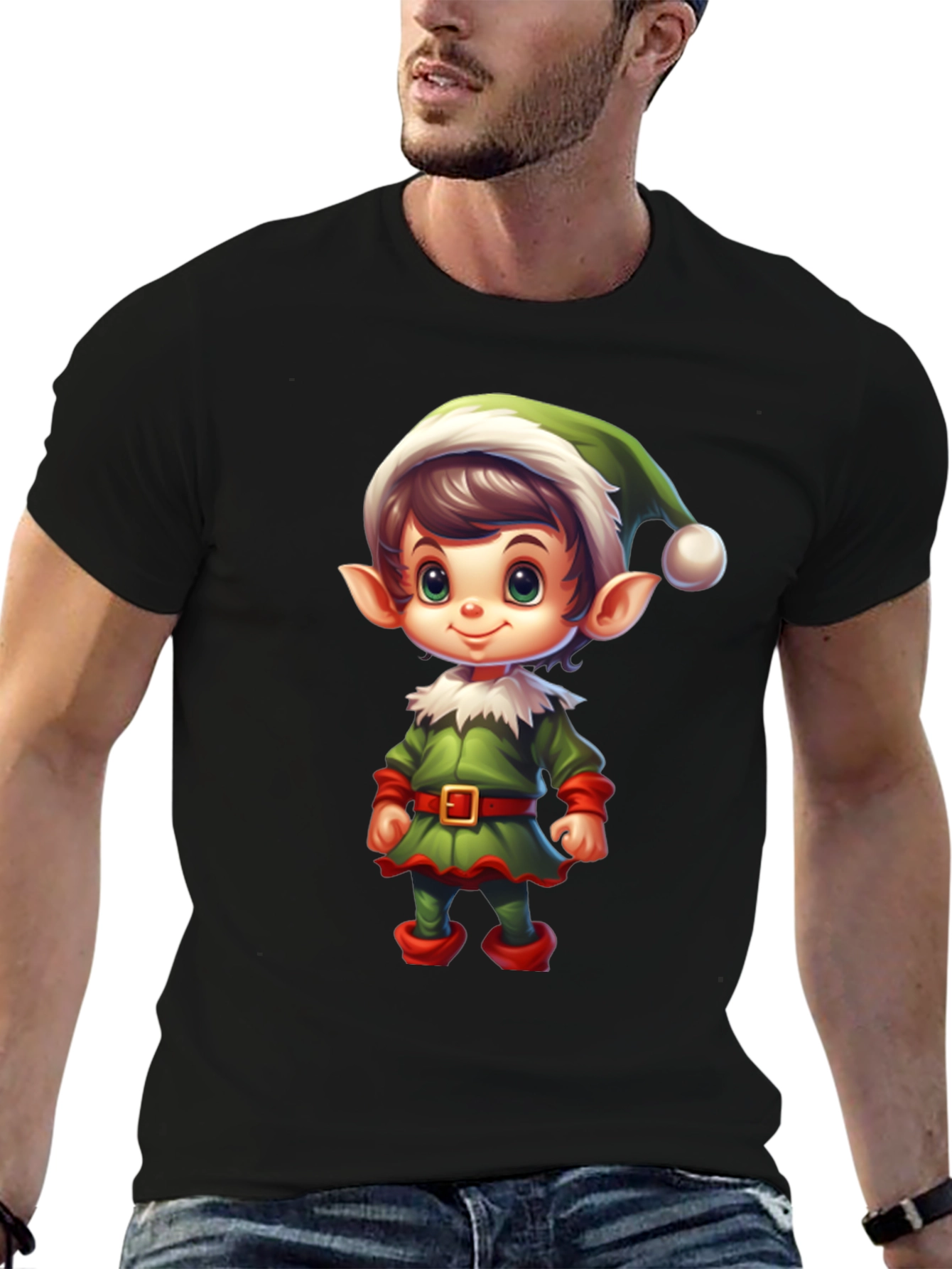 Festive Elf Graphic Tee