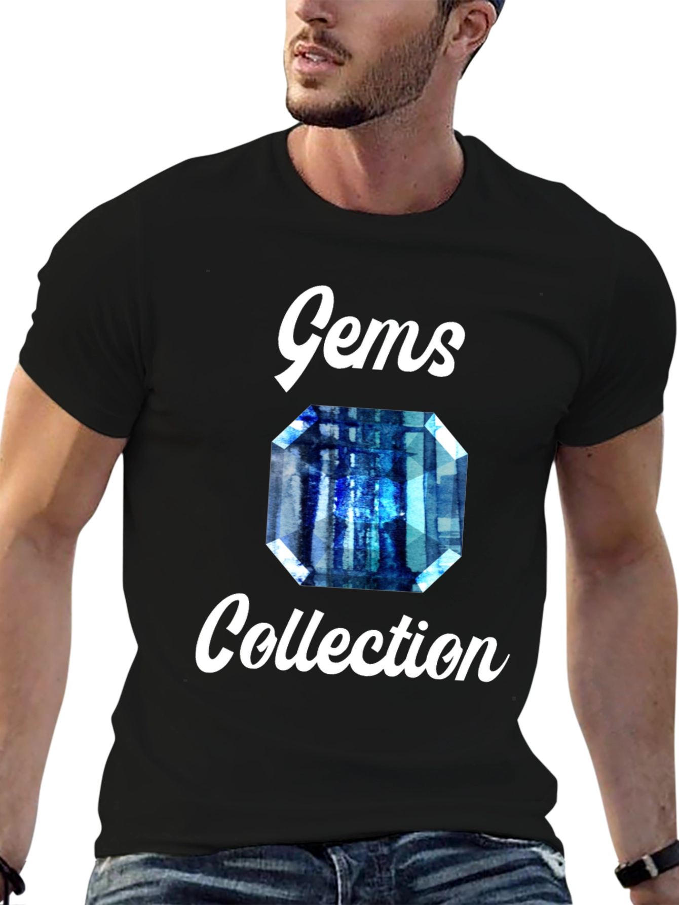 Gems Collection Graphic Tee - Stylish Gemstone Design