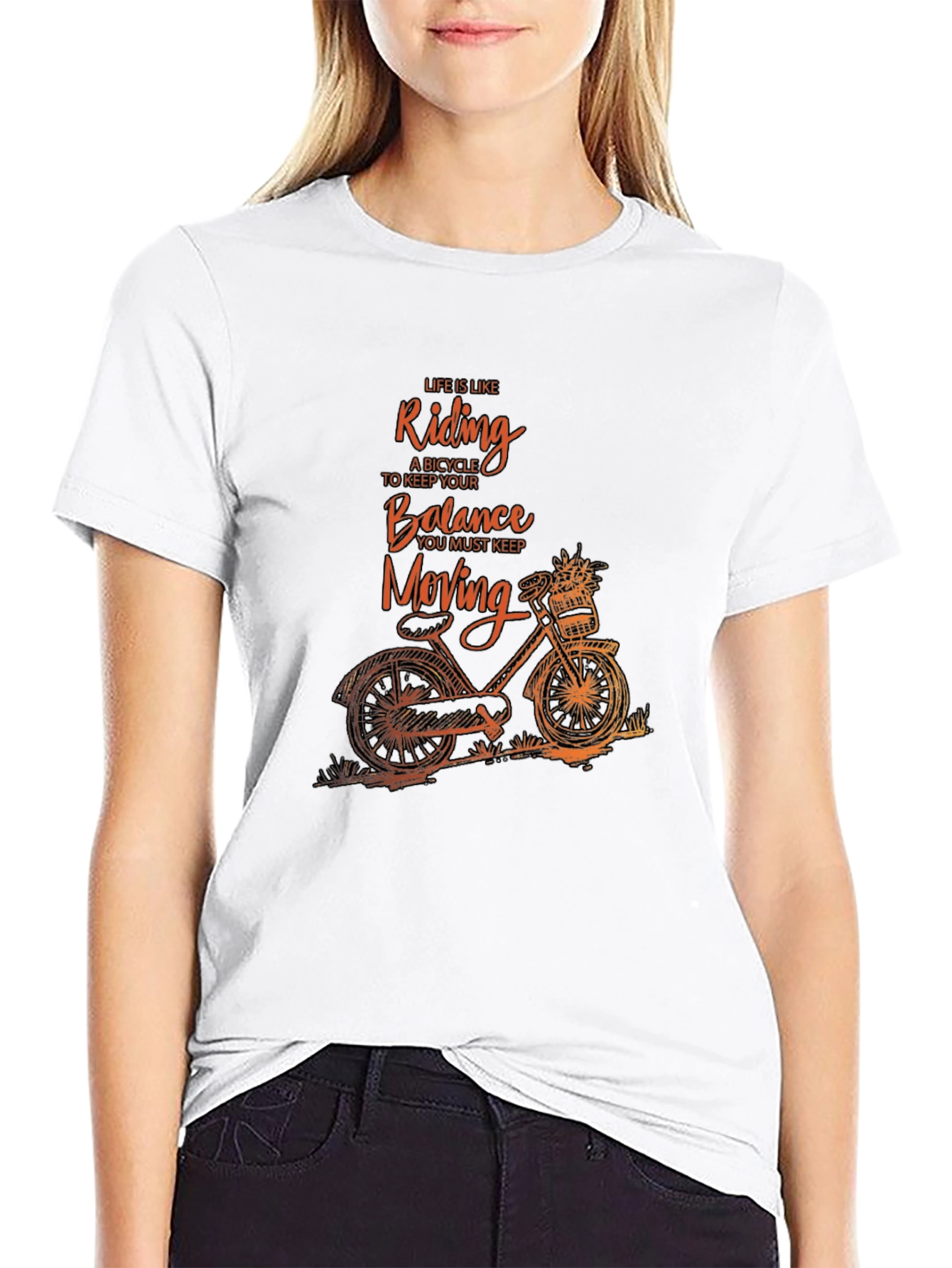 Life is Like Riding a Bicycle Graphic Tee