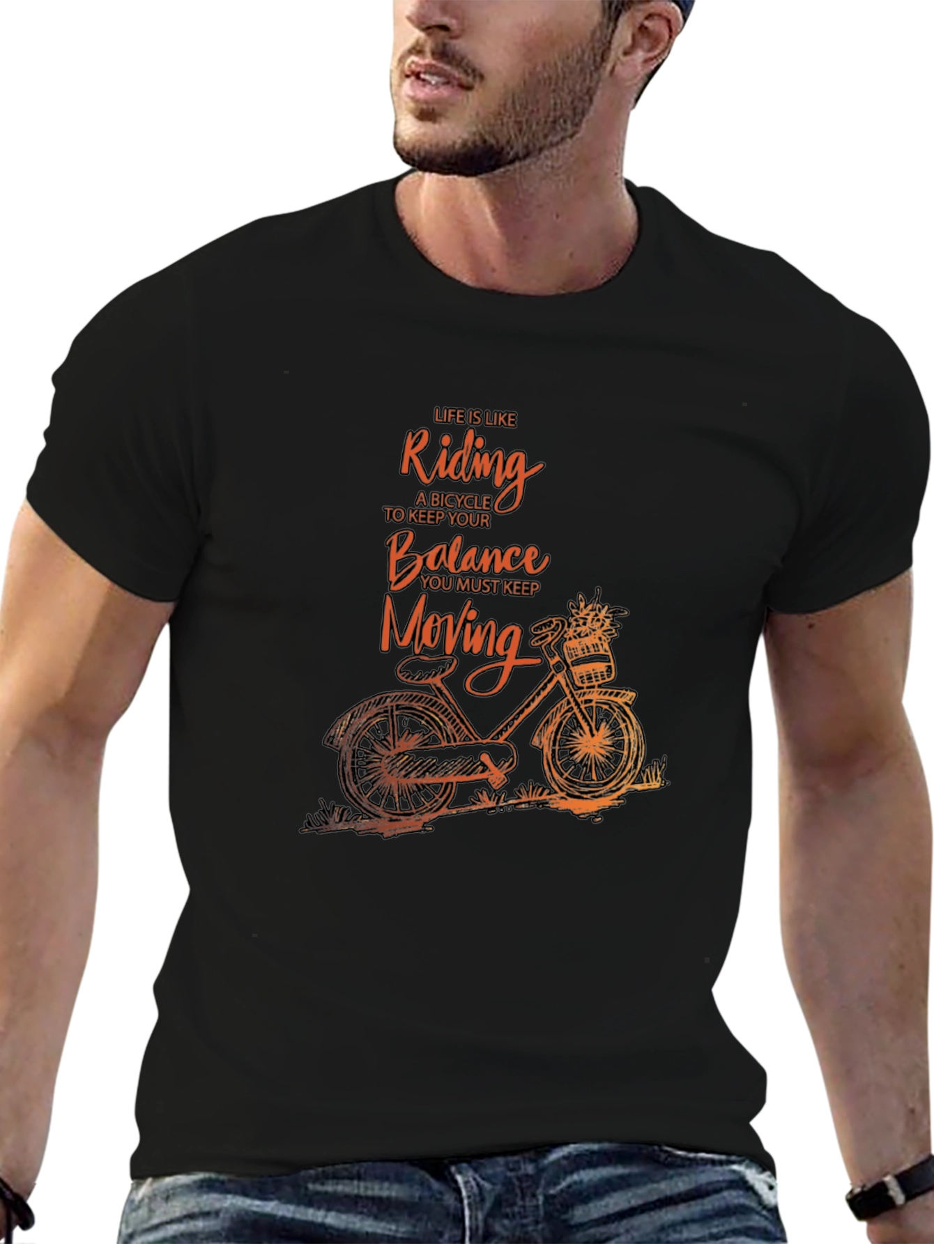 Life is Like Riding a Bicycle Graphic Tee