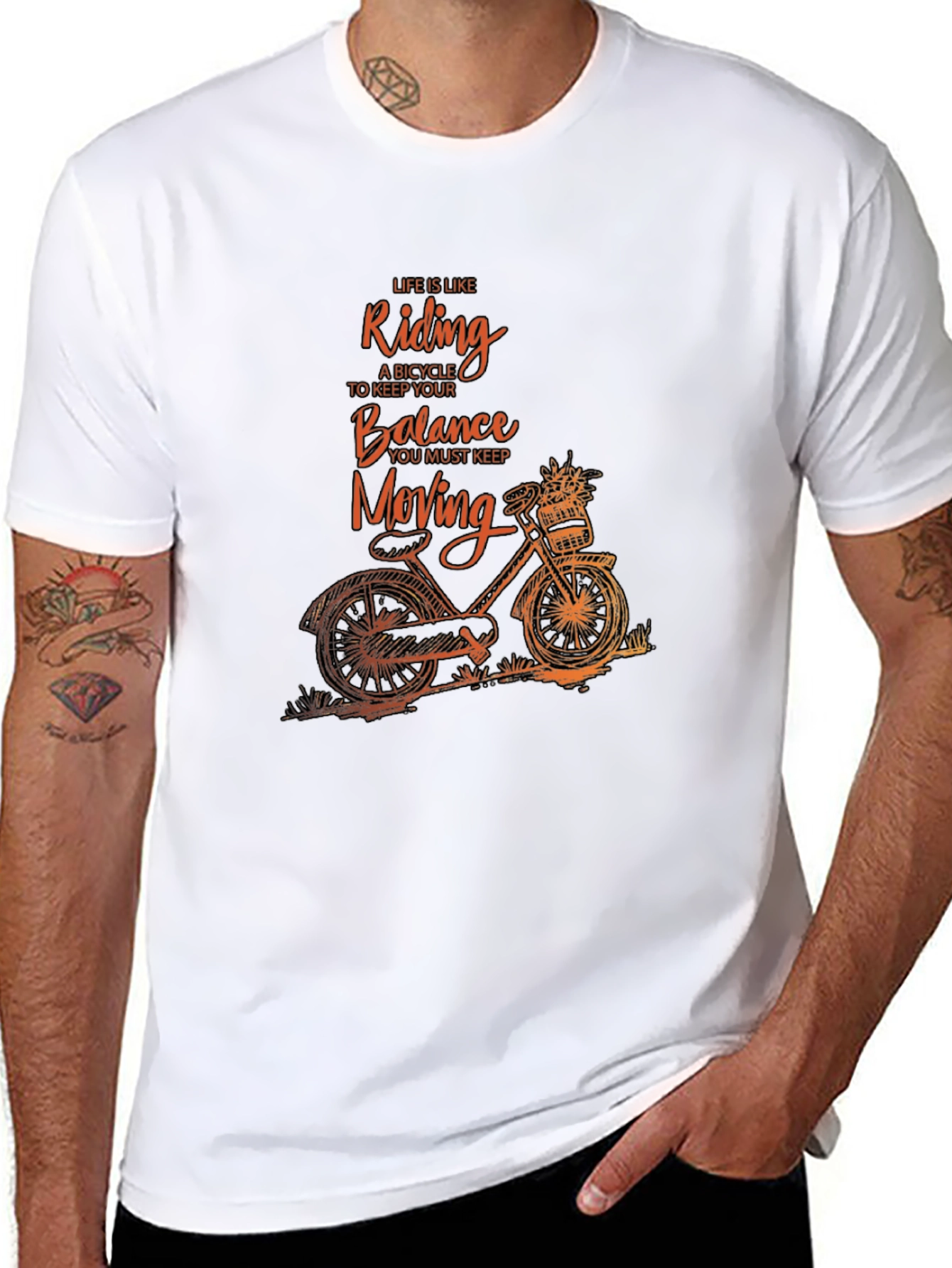 Life is Like Riding a Bicycle Graphic Tee