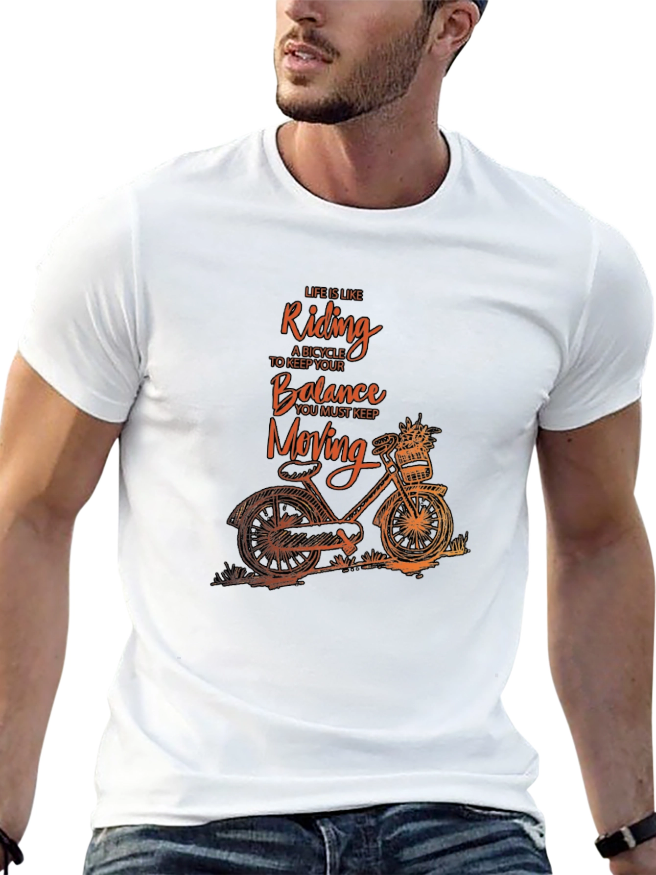 Life is Like Riding a Bicycle Graphic Tee