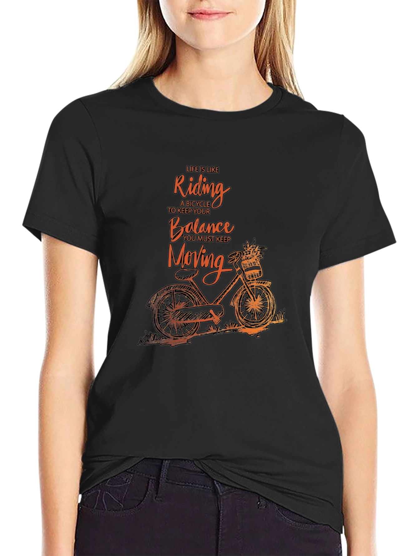 Life is Like Riding a Bicycle Graphic Tee