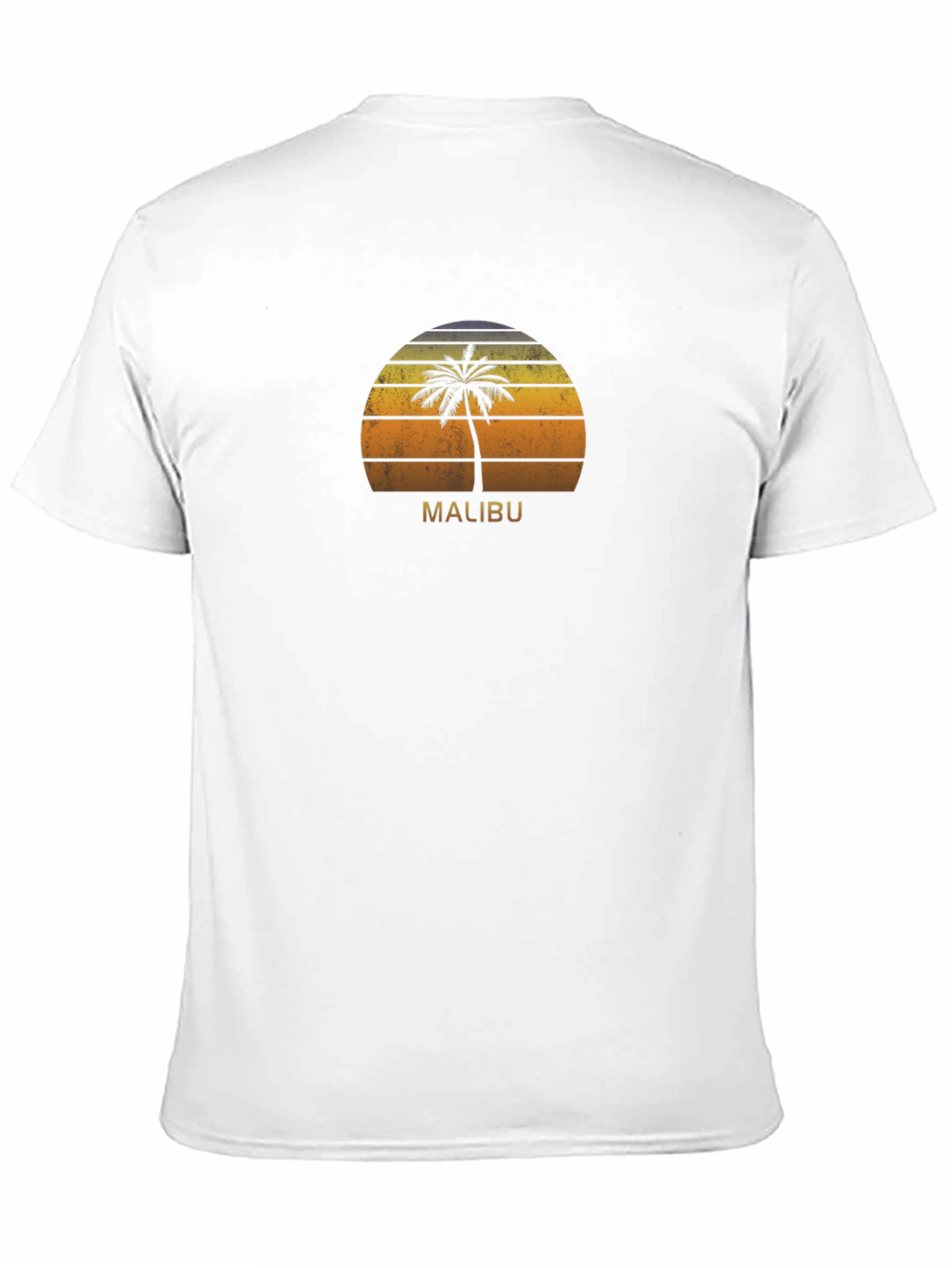 Malibu Palm Tree Sunset Graphic Tee