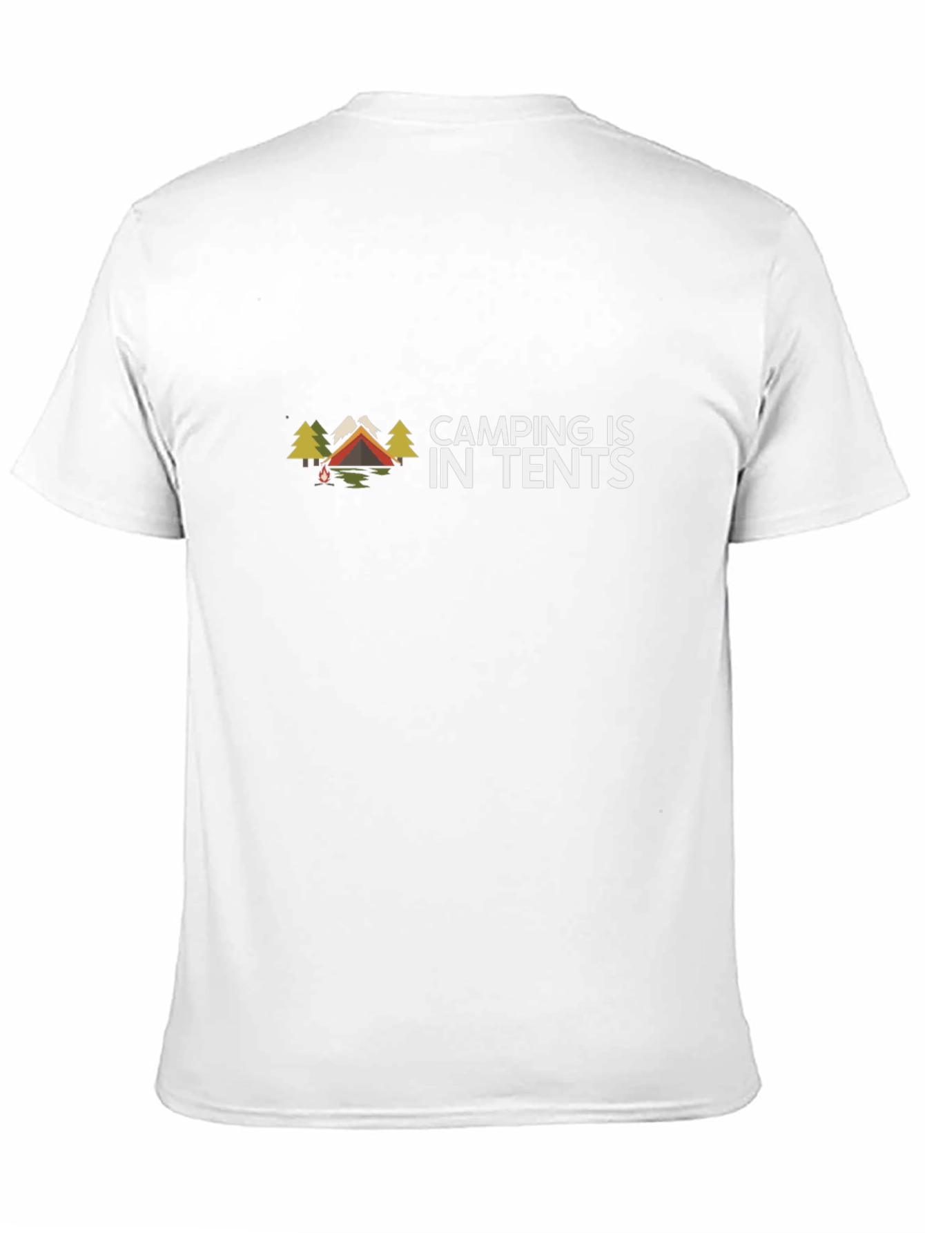 Camping Is In Tents Black Graphic Tee