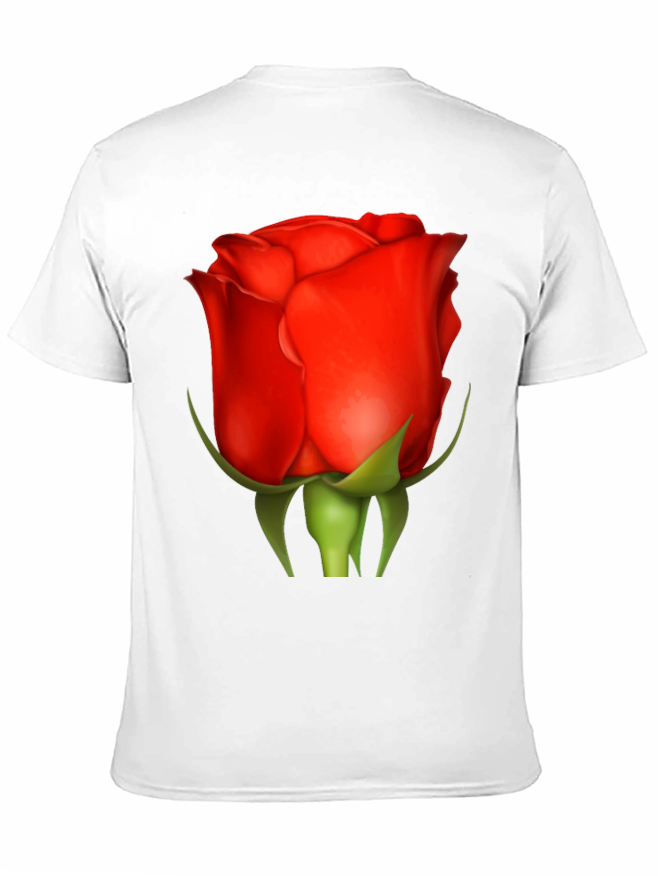 Red Rose Graphic Tee - Classic Floral Design