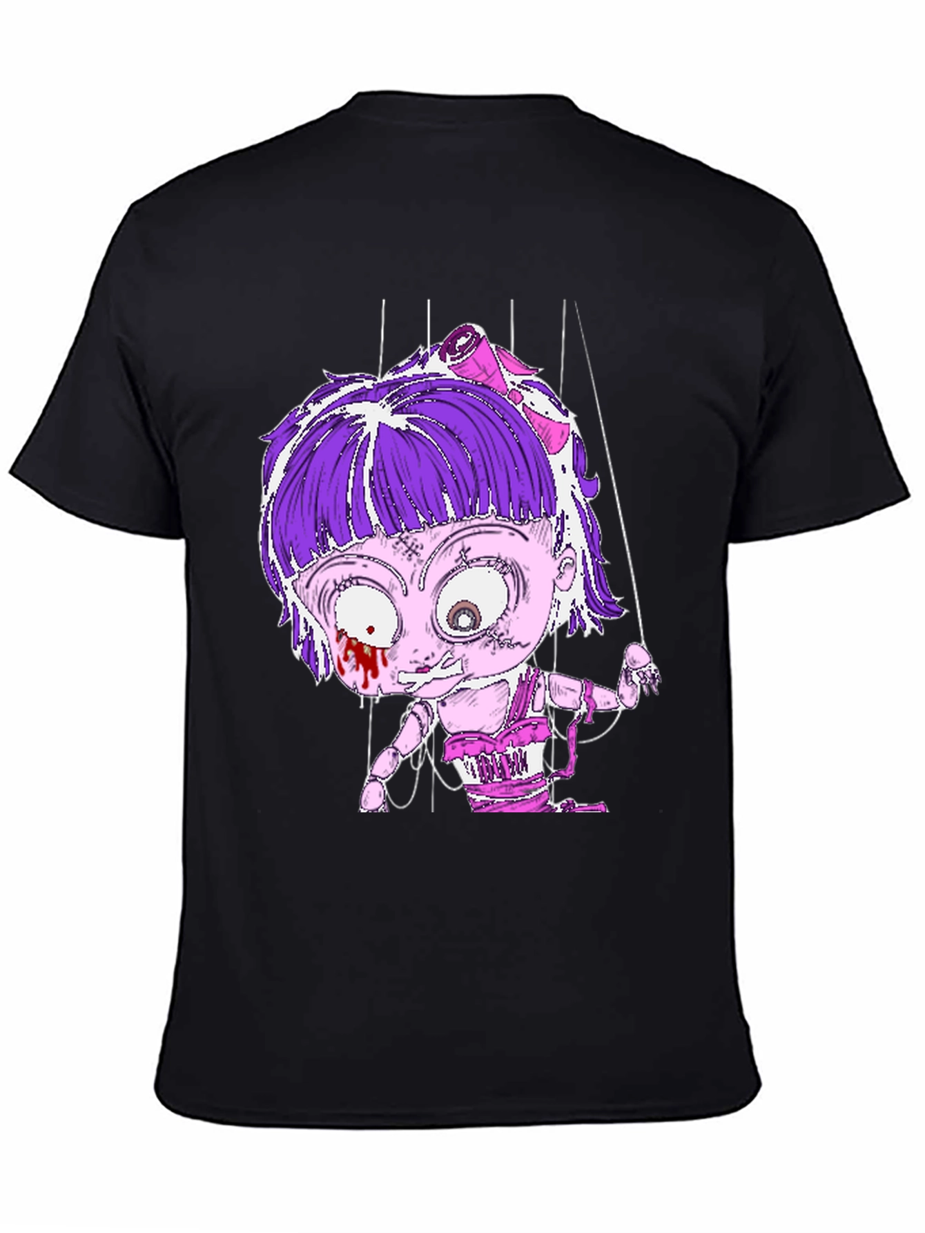 Creepy Doll Puppet T-Shirt - Unique Graphic Tee