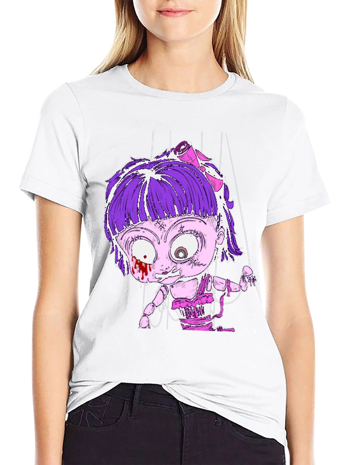 Creepy Doll Puppet T-Shirt - Unique Graphic Tee