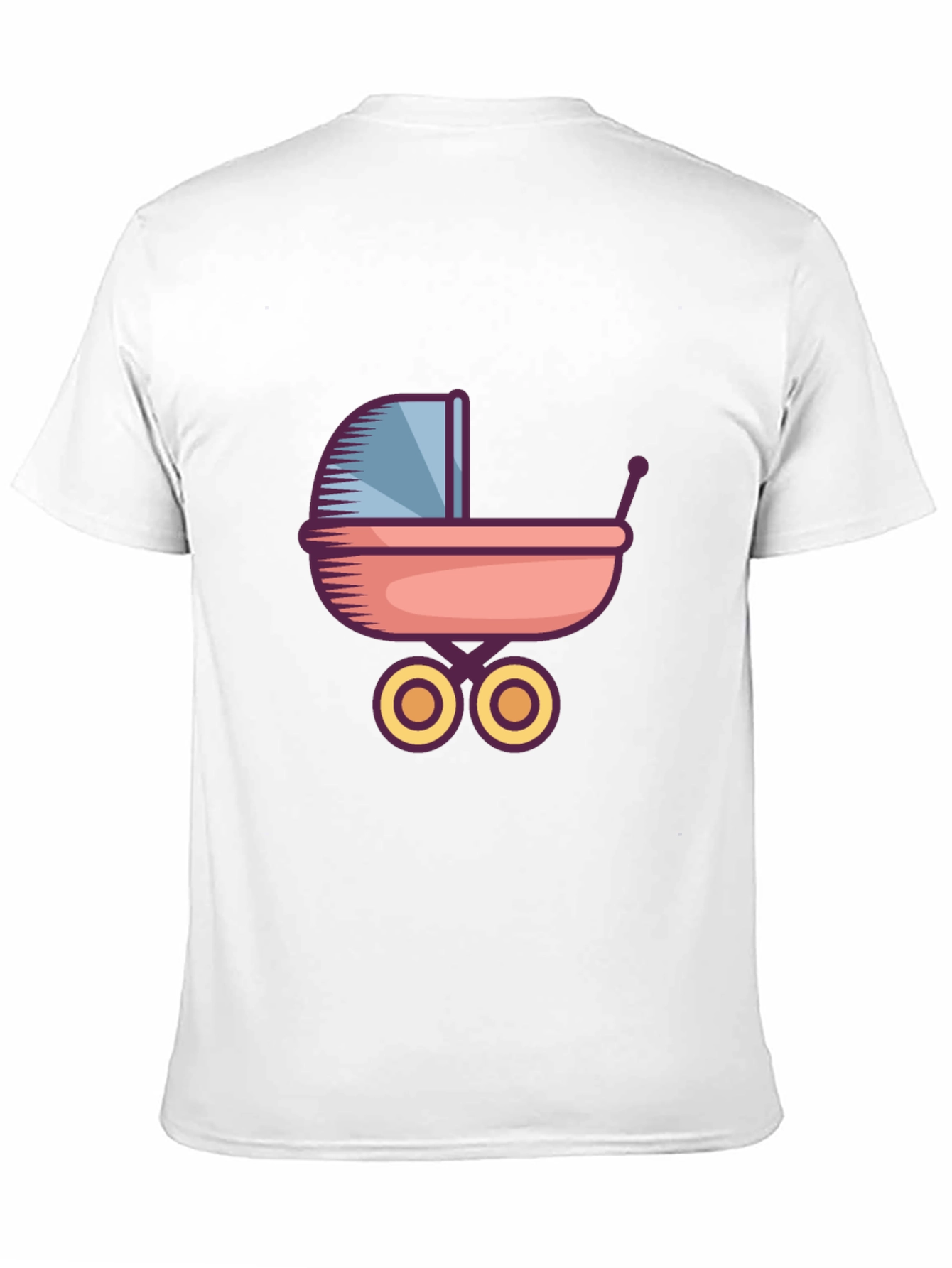 Baby Stroller Graphic Tee - Unisex Black T-Shirt