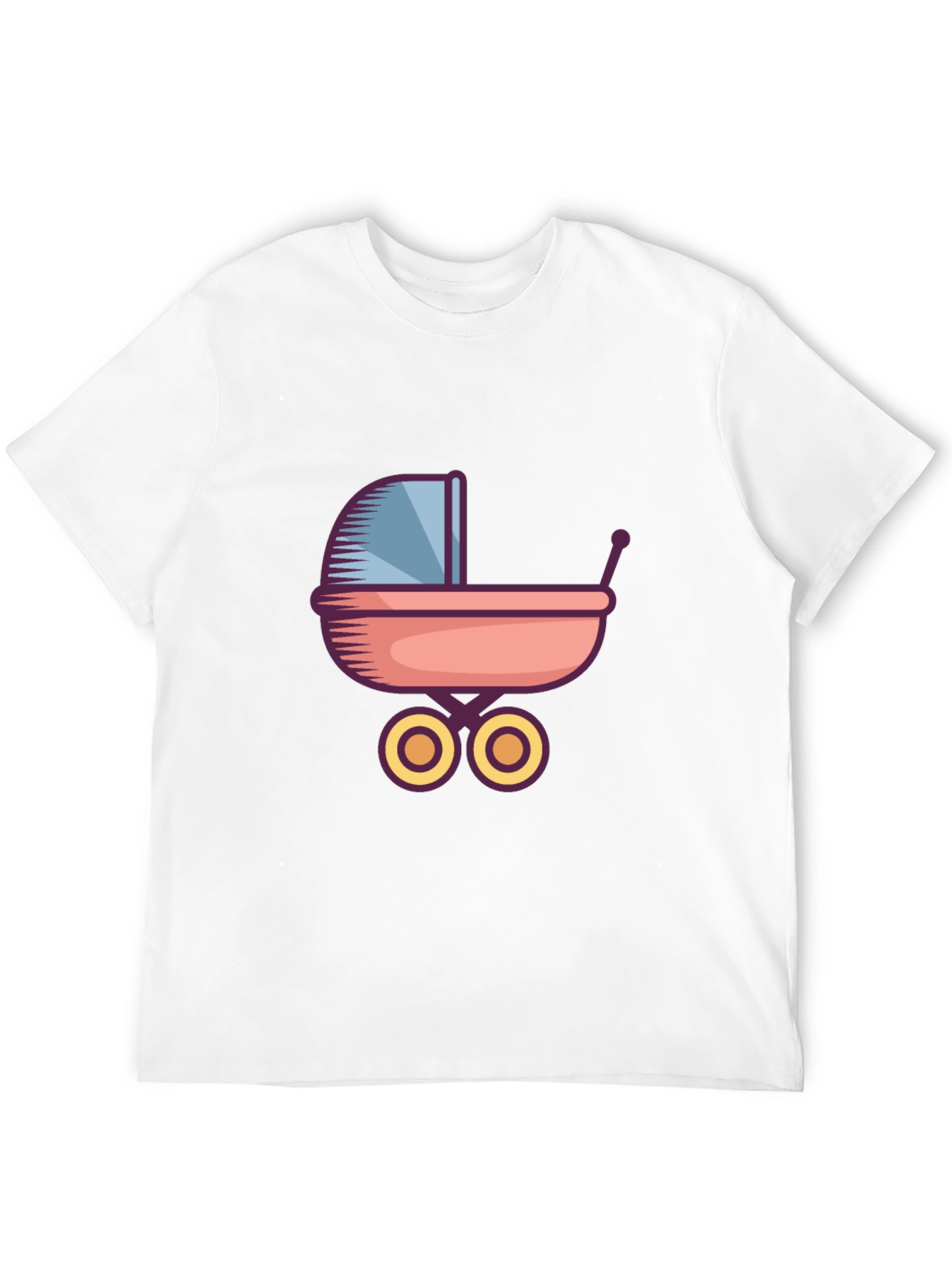 Baby Stroller Graphic Tee - Unisex Black T-Shirt