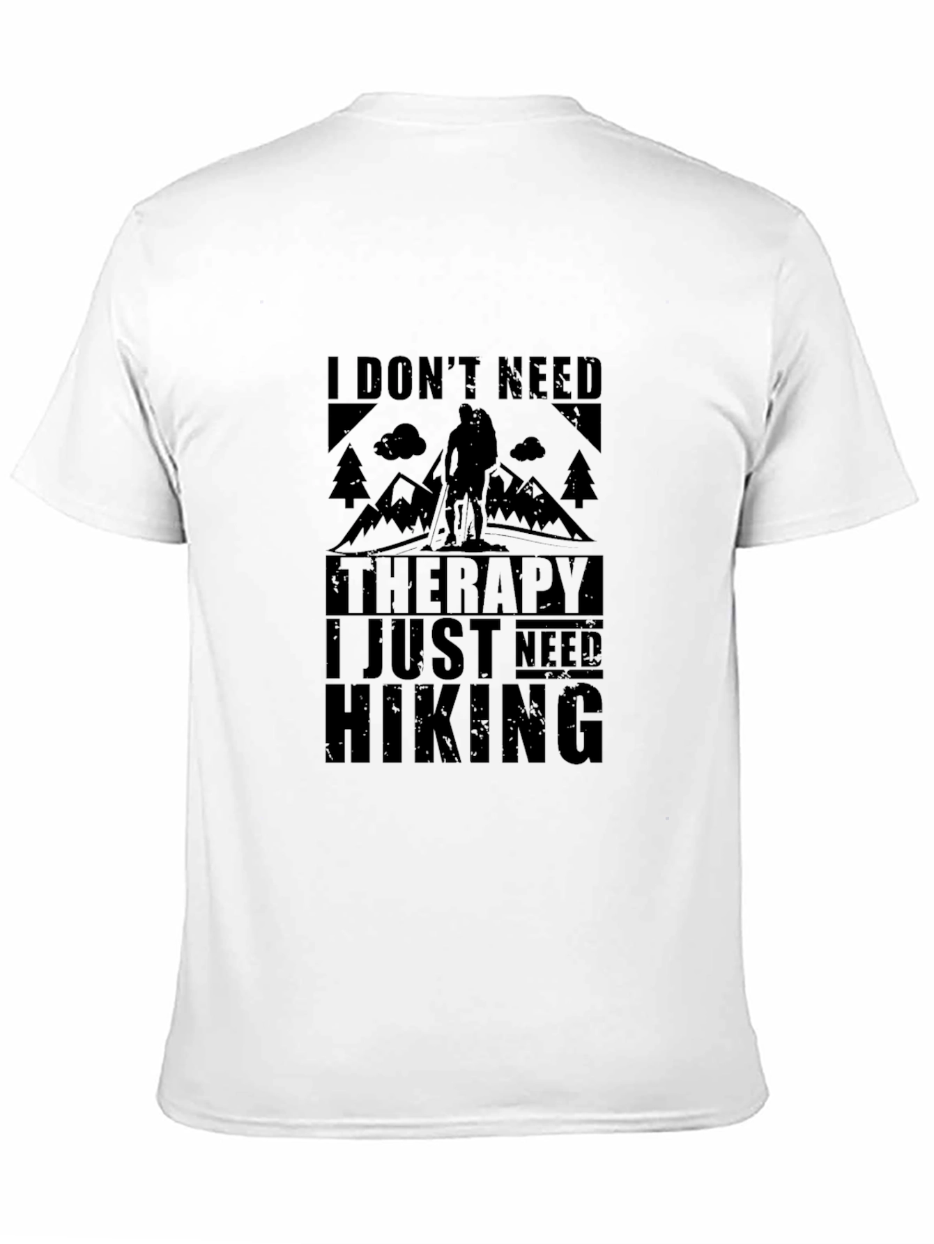 Hiking Therapy Black T-Shirt