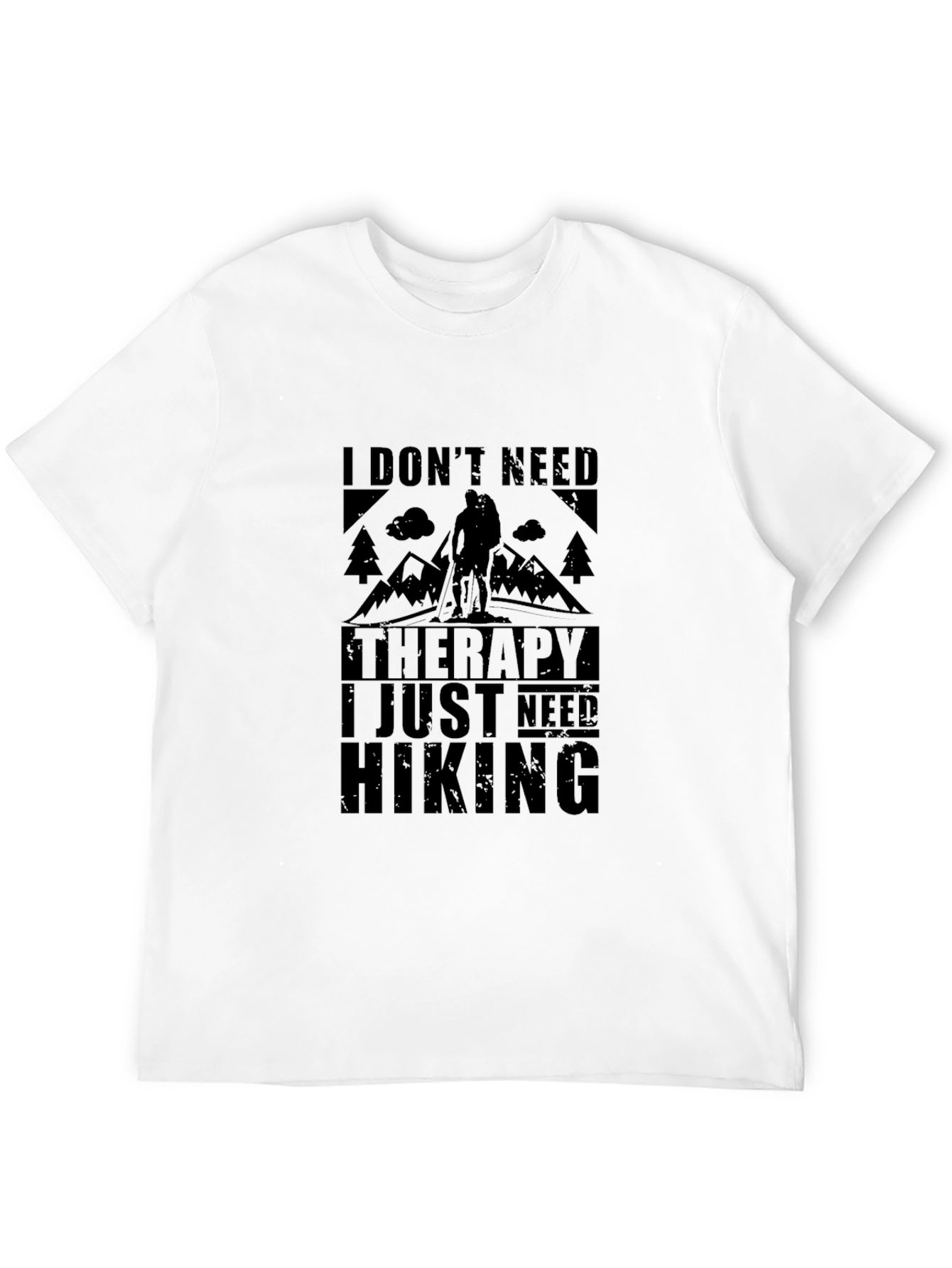 Hiking Therapy Black T-Shirt