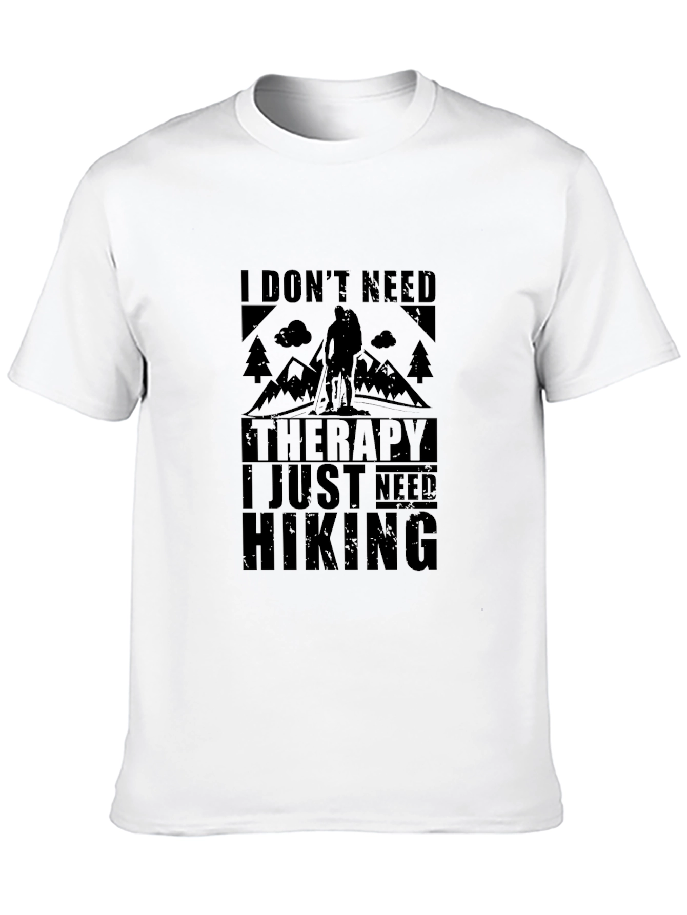 Hiking Therapy Black T-Shirt