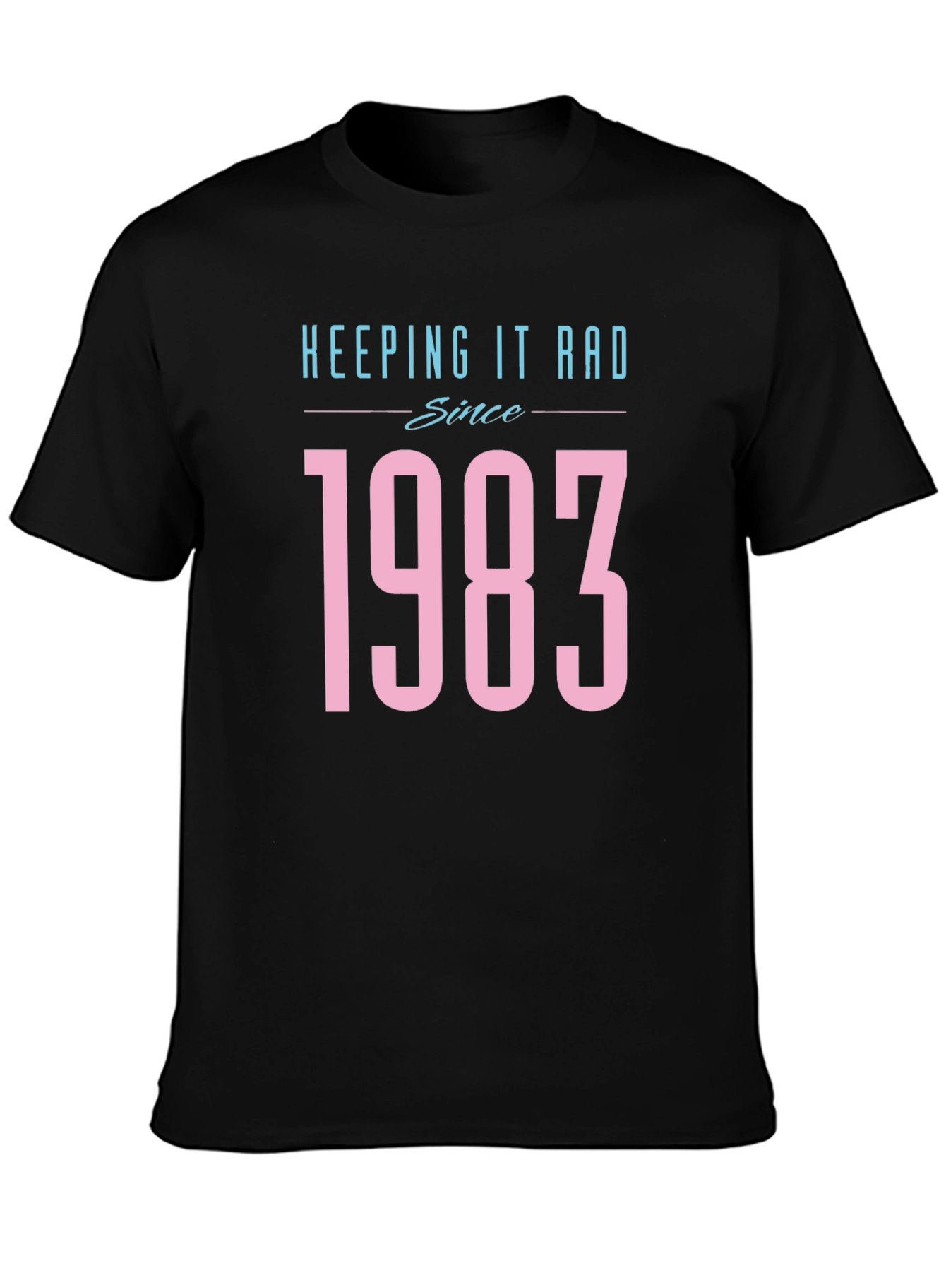 Keeping It Rad Since 1983 Black T-Shirt