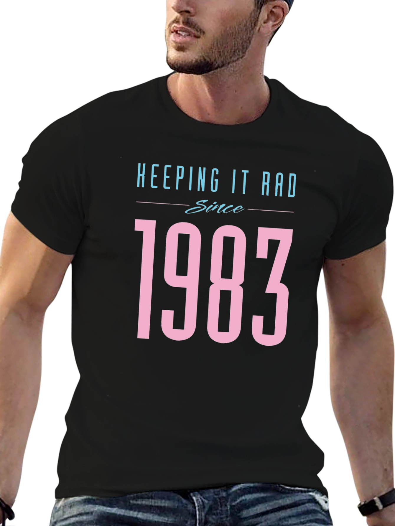 Keeping It Rad Since 1983 Black T-Shirt