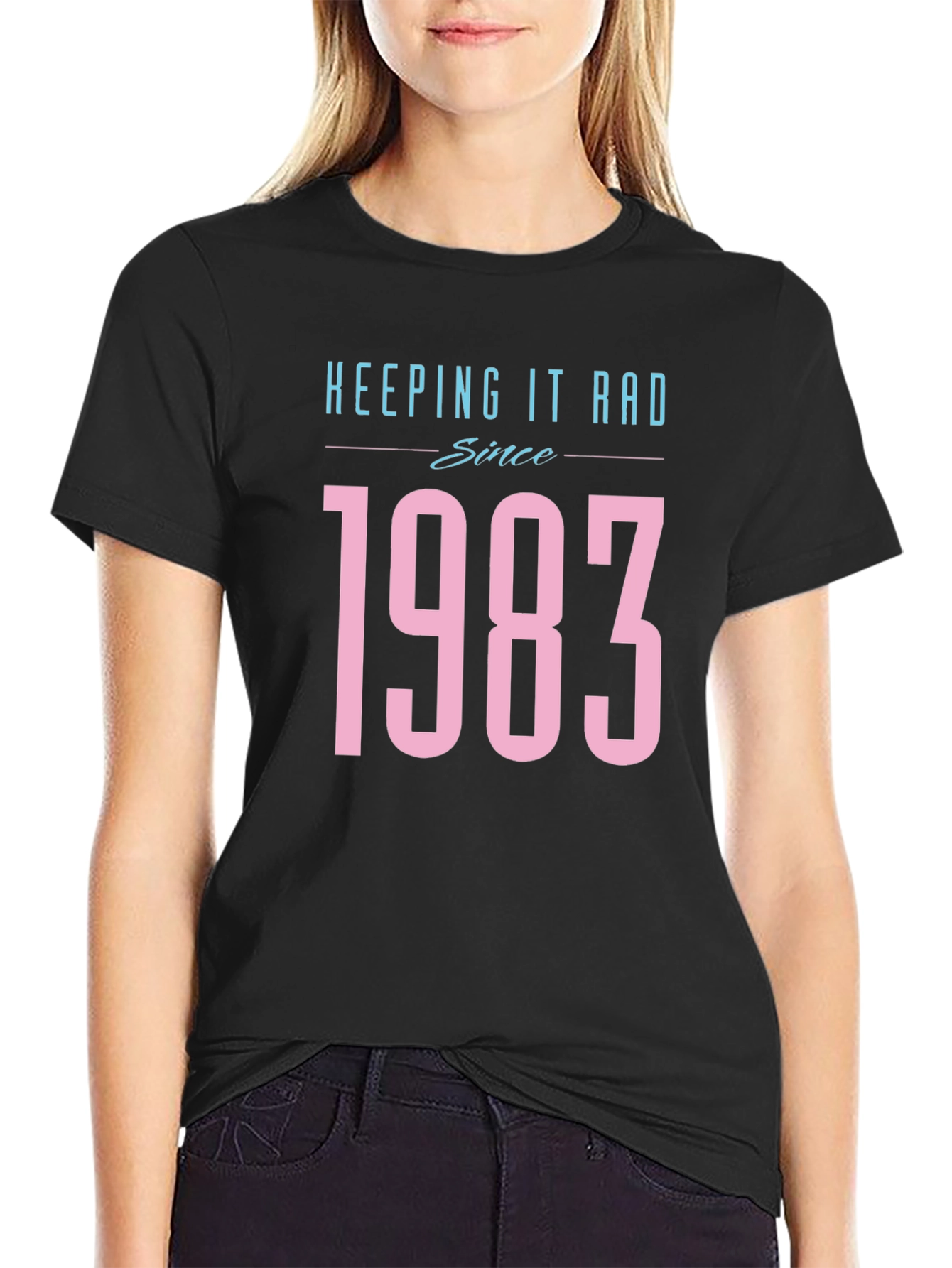 Keeping It Rad Since 1983 Black T-Shirt