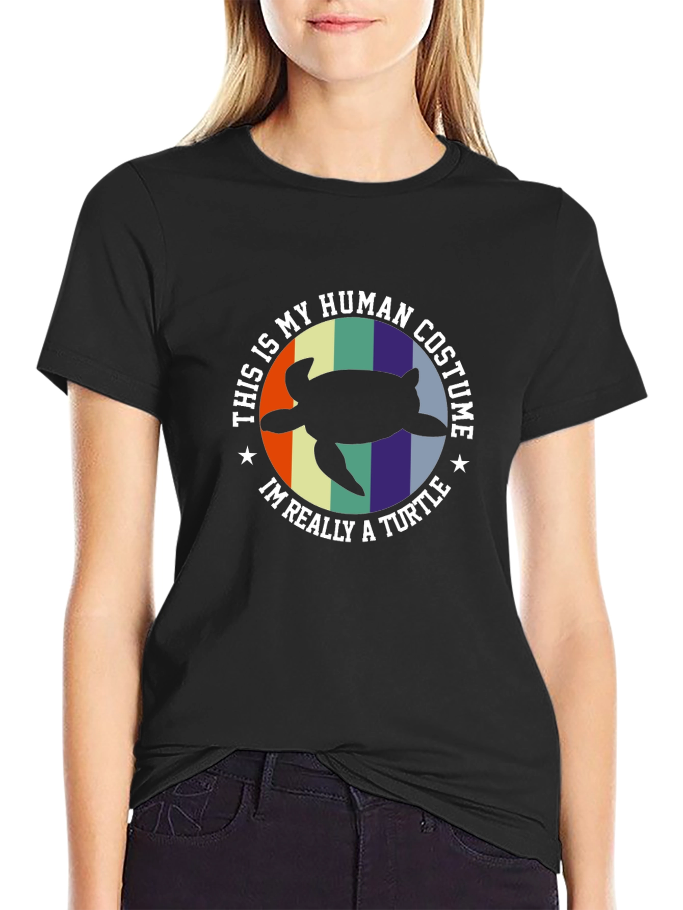 Turtle Costume T-Shirt - Funny Human Disguise Tee